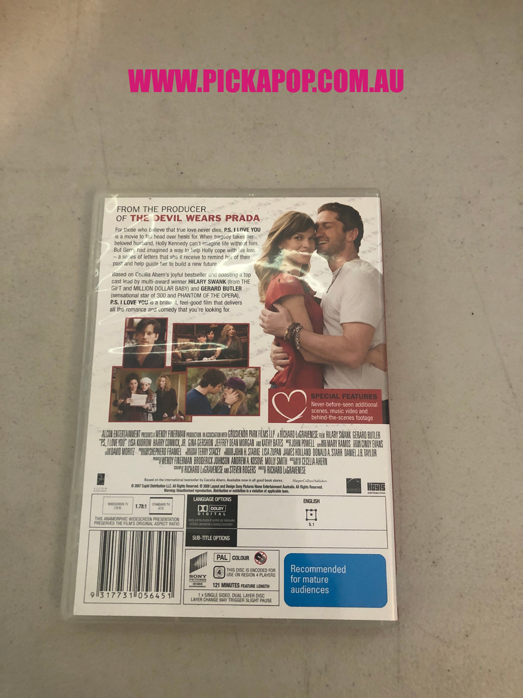 P.S I LOVE YOU - PAL Region 4 - DVD Cleaned and Tested