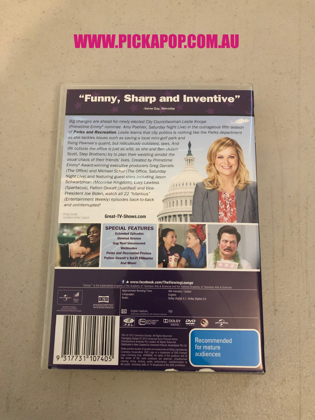 PARKS AND RECREATION SEASON FIVE - PAL Region 4 - DVD Cleaned and Tested