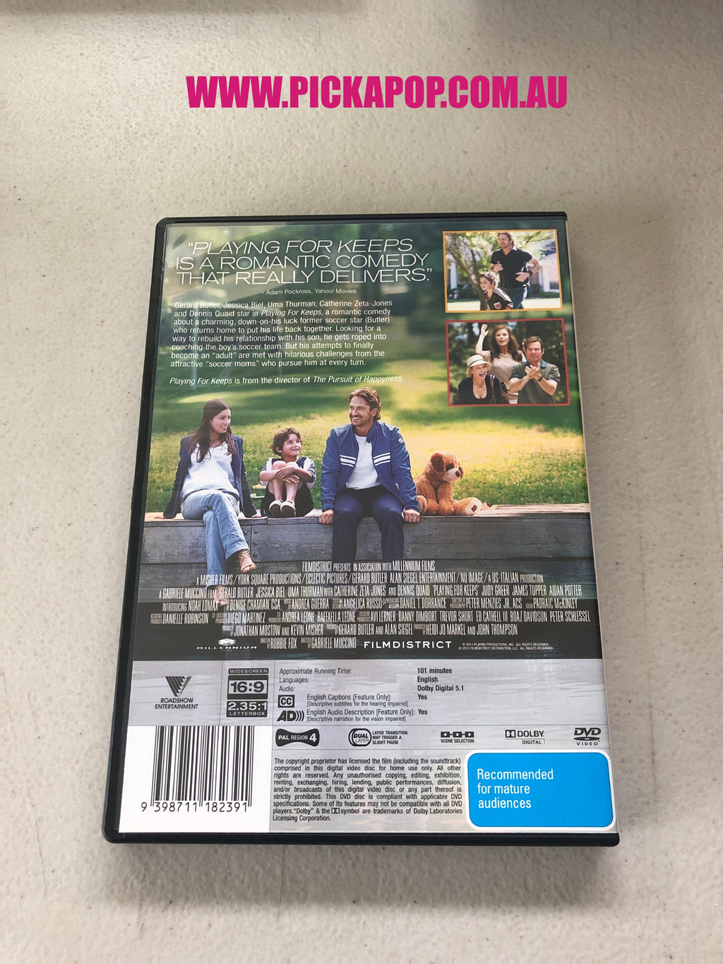 PLAYING FOR KEEPS - PAL Region 4 - DVD Cleaned and Tested