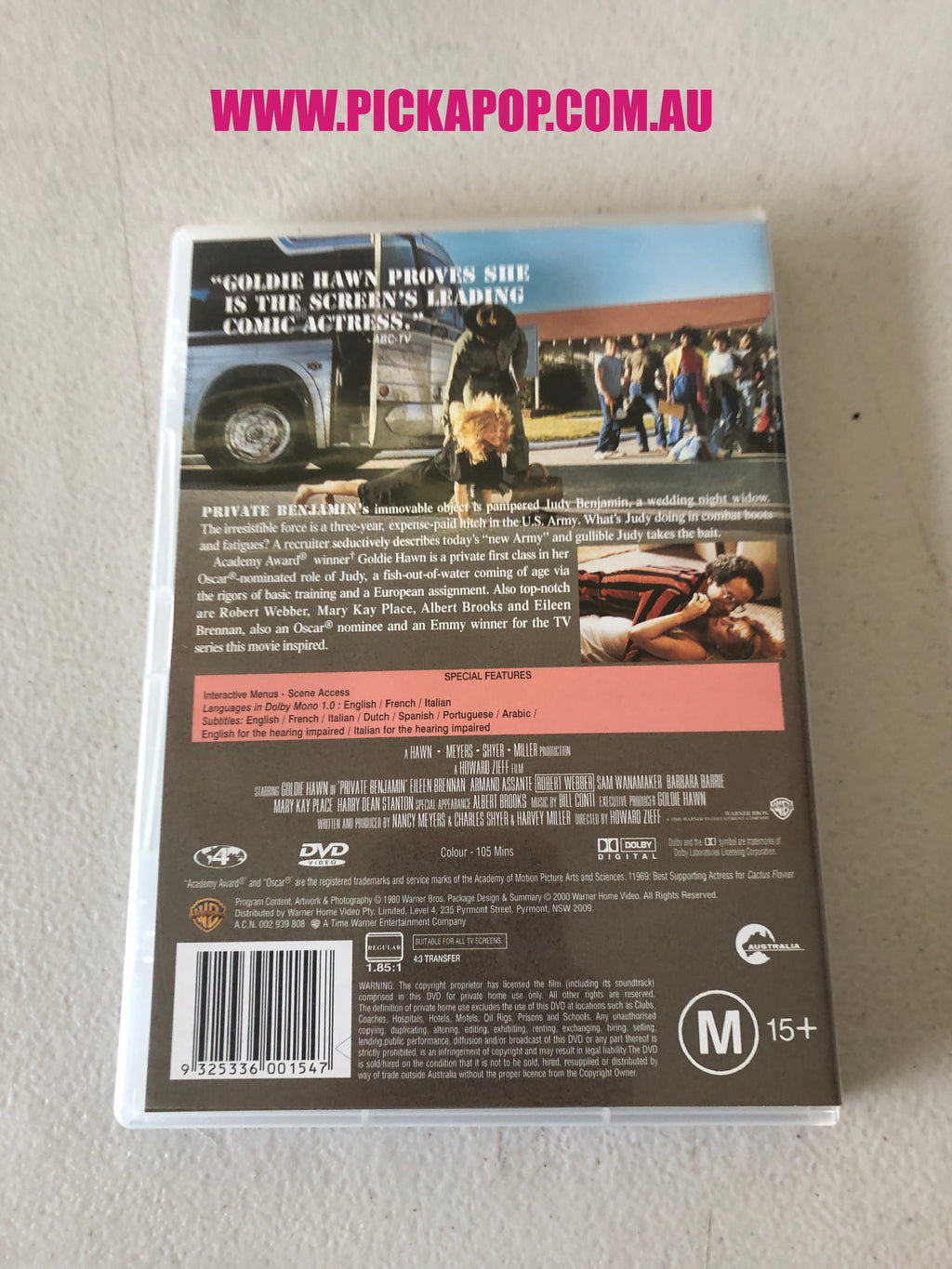 PRIVATE BENJMANIN - PAL Region 4 - DVD Cleaned and Tested
