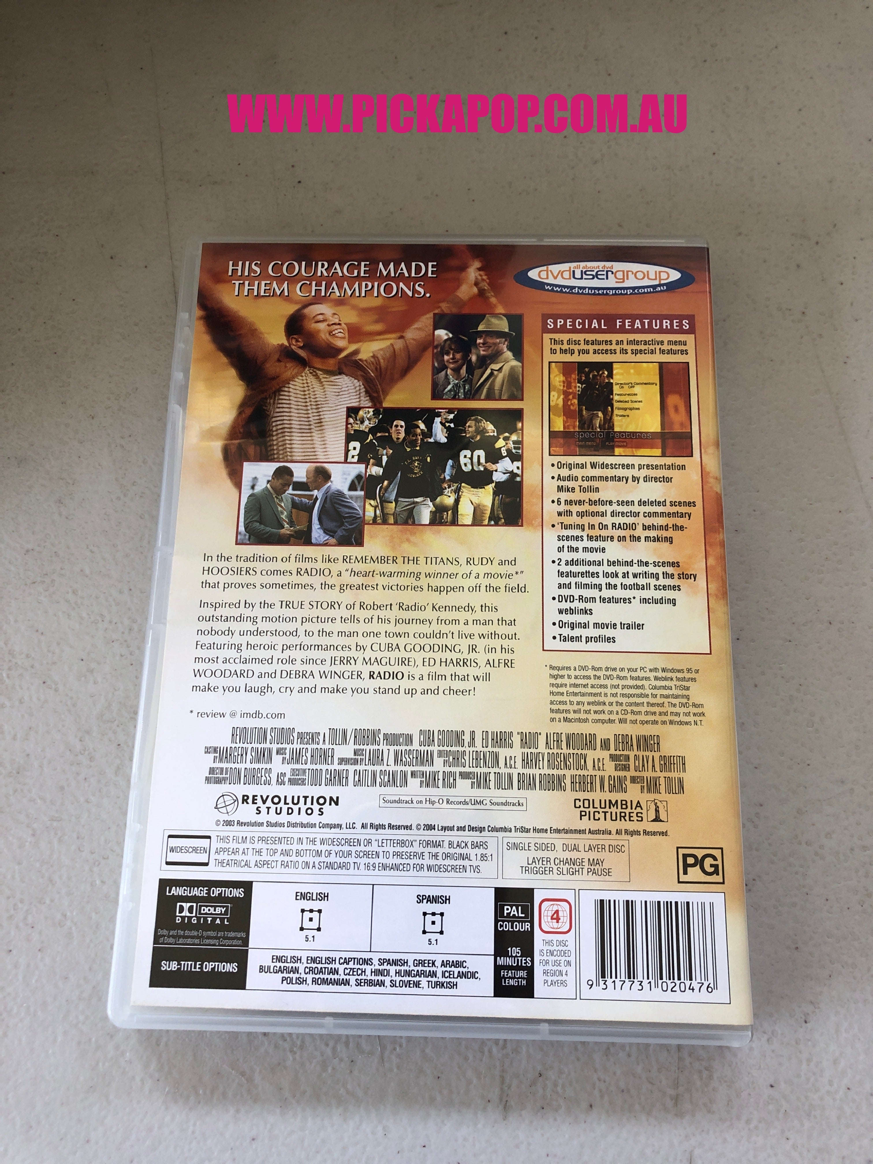 RADIO - PAL Region - DVD Cleaned and Tested