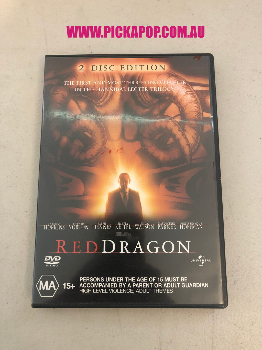 RED DRAGON 2 DISC EDITION - PAL Region 4 -DVD Cleaned and Tested