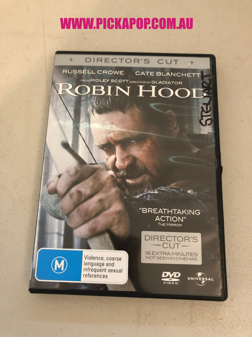 ROBIN HOOD - PAL Region 4 - DVD Cleaned and Tested