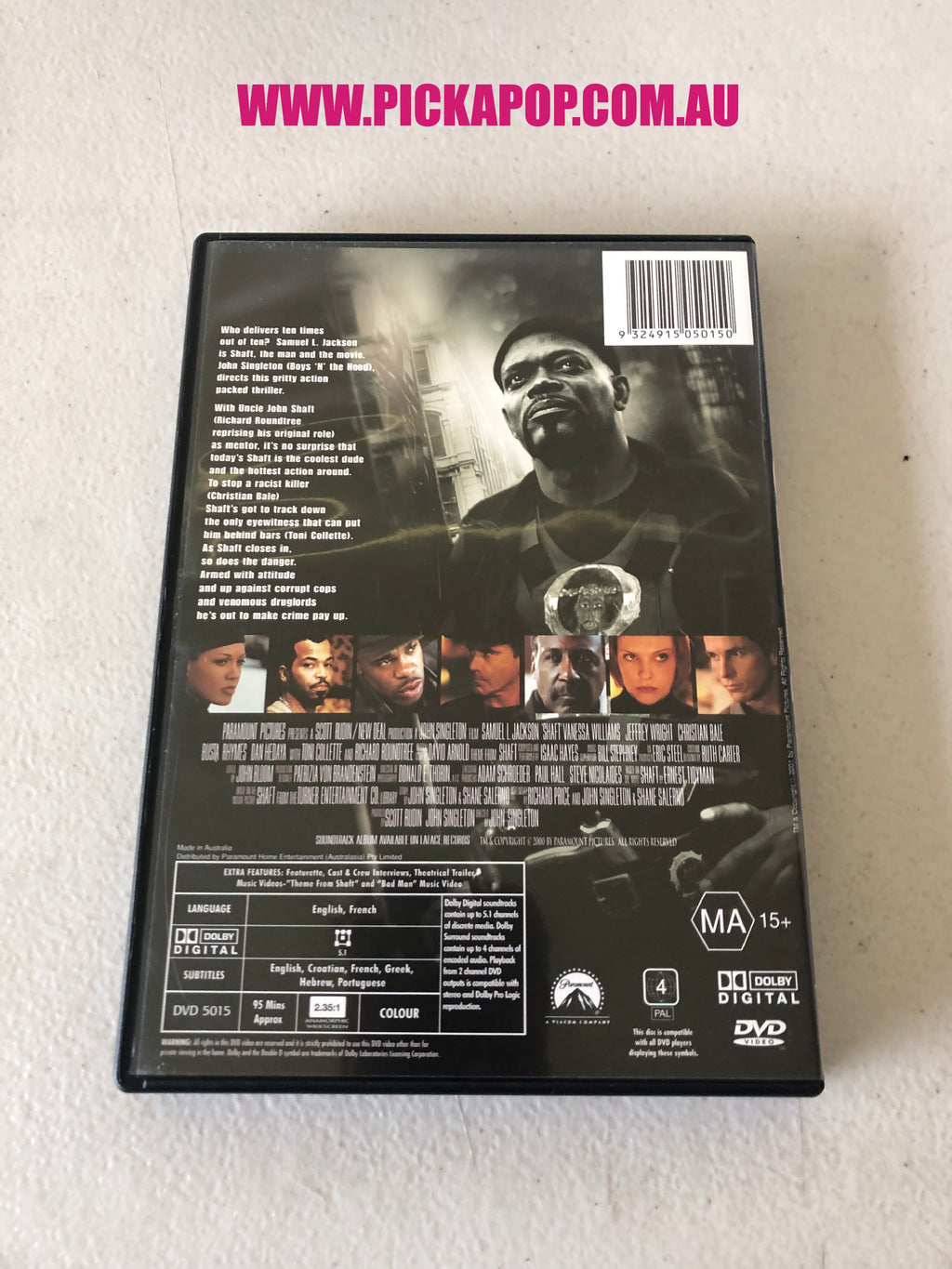 SHAFT - PAL Region 4 - DVD Cleaned and Tested