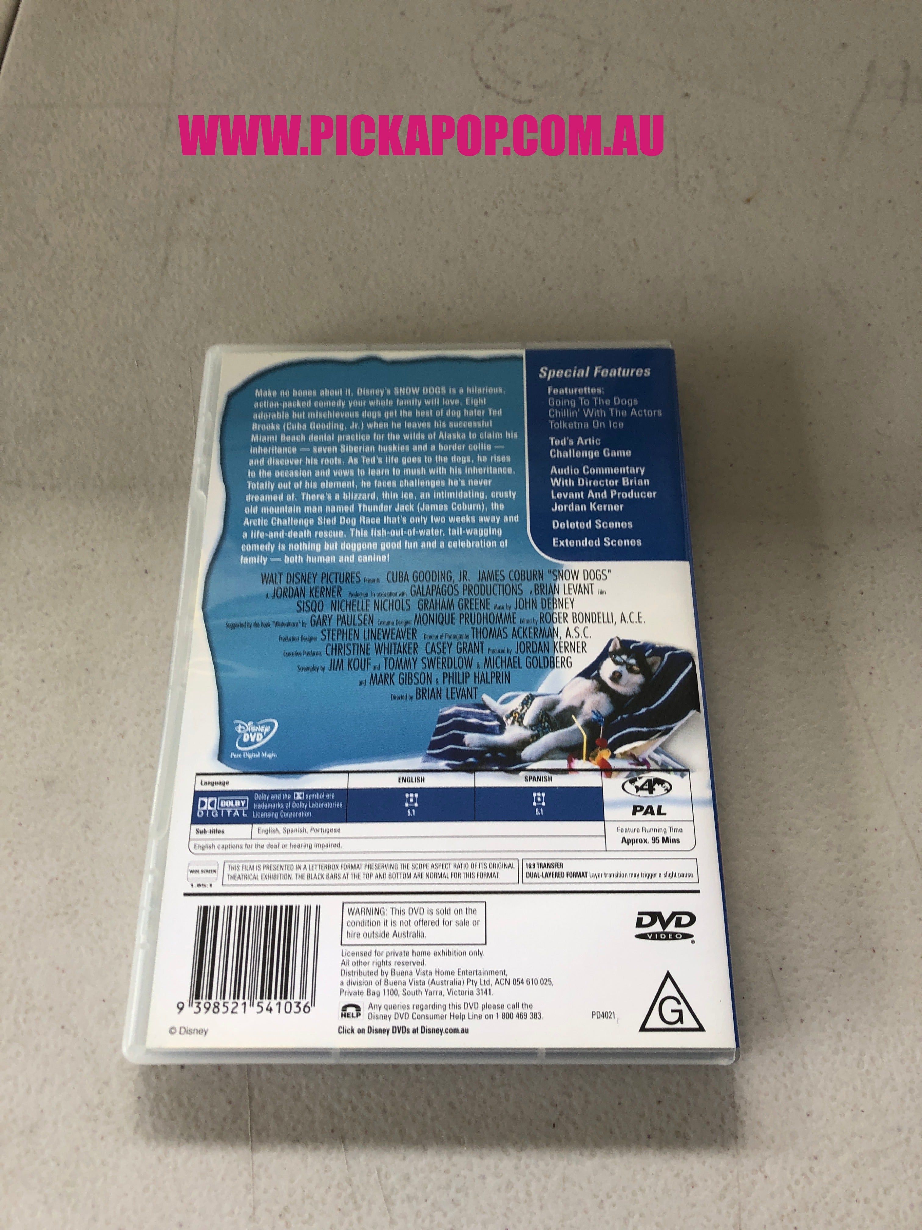 SNOW DOGS - PAL Region 4 - DVD Cleaned and Tested