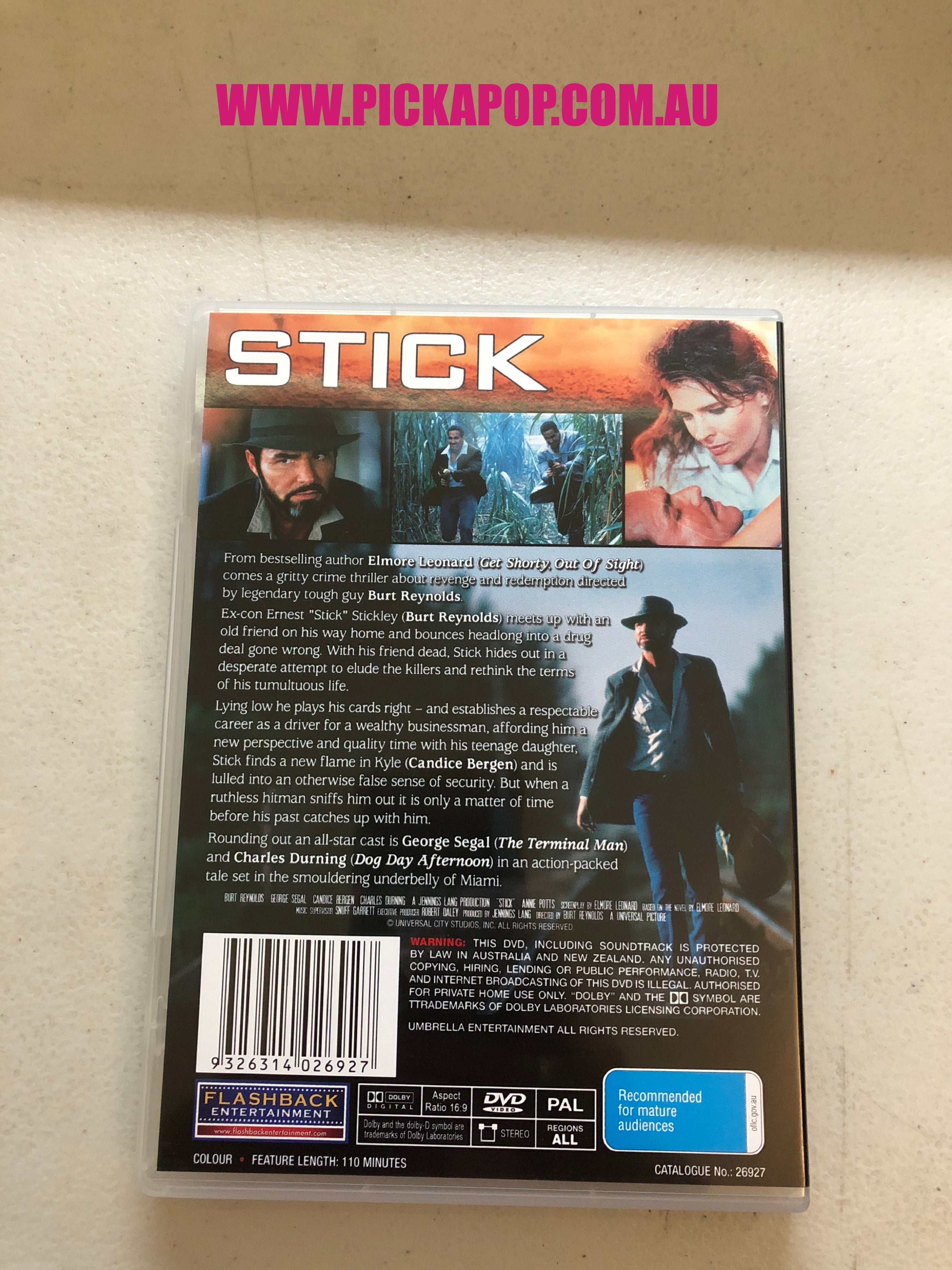 STICK - PAL Region 4 - DVD Cleaned and Tested