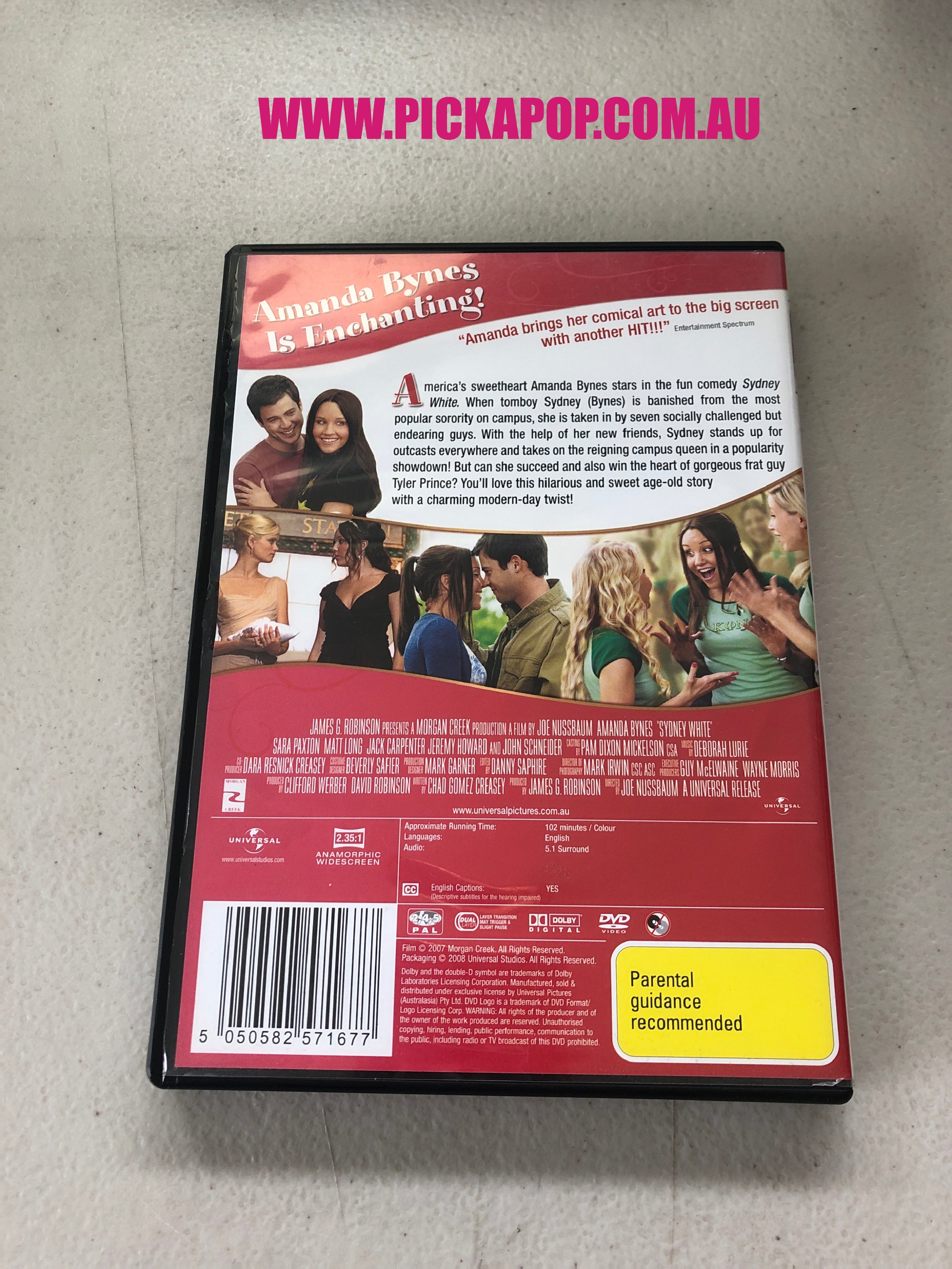 SYDNEY WHITE - PAL Region 4 - DVD Cleaned and Tested