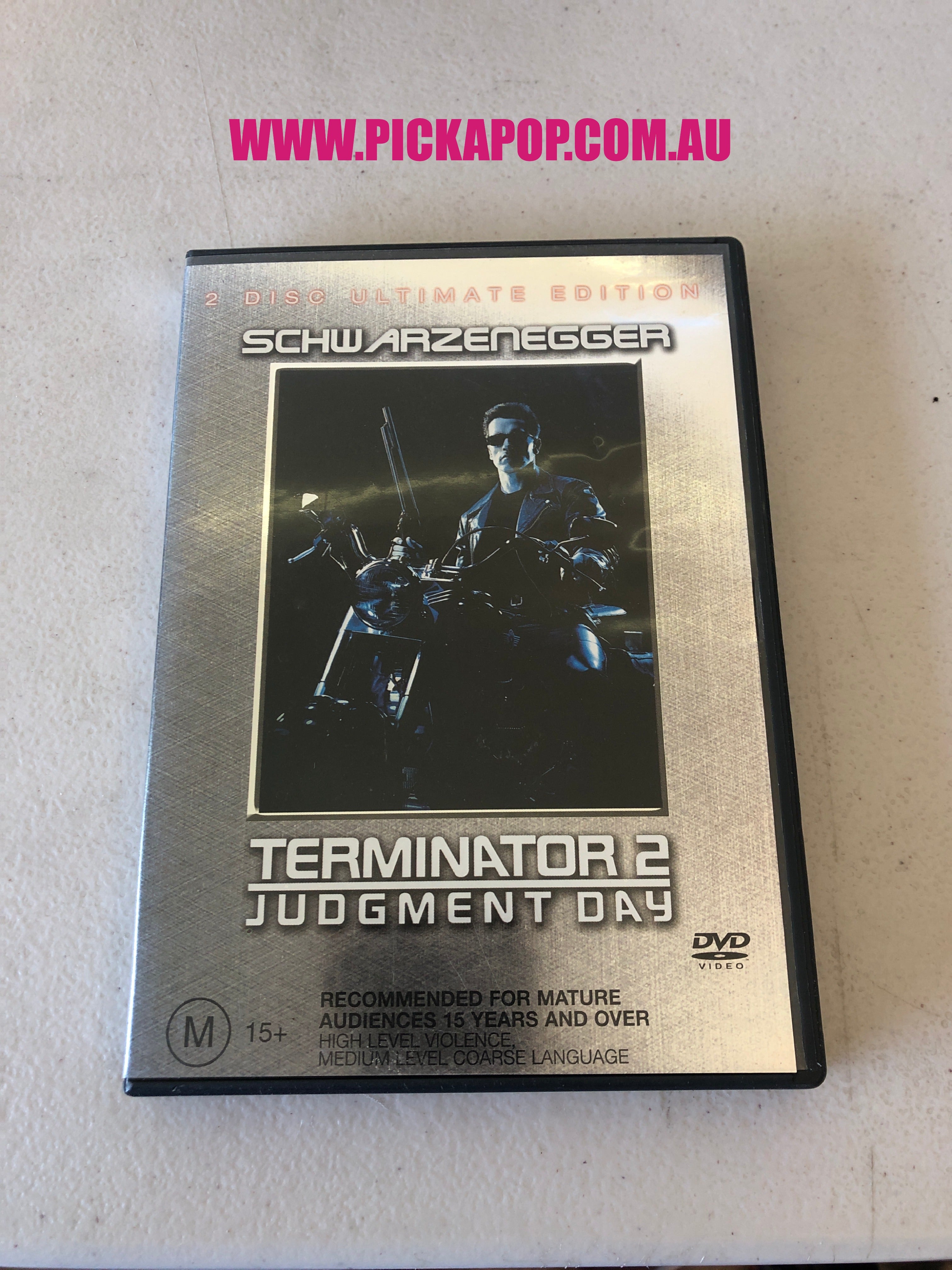 TERMINATOR 2 JUDGEMENT DAY 2 DISC ULTIMATE EDITION - PAL Region 4 - DVD Cleaned and Tested