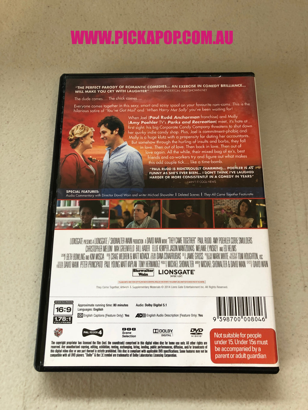 THEY CAME TOGETHER - PAL Region 4 - DVD Cleaned and Tested