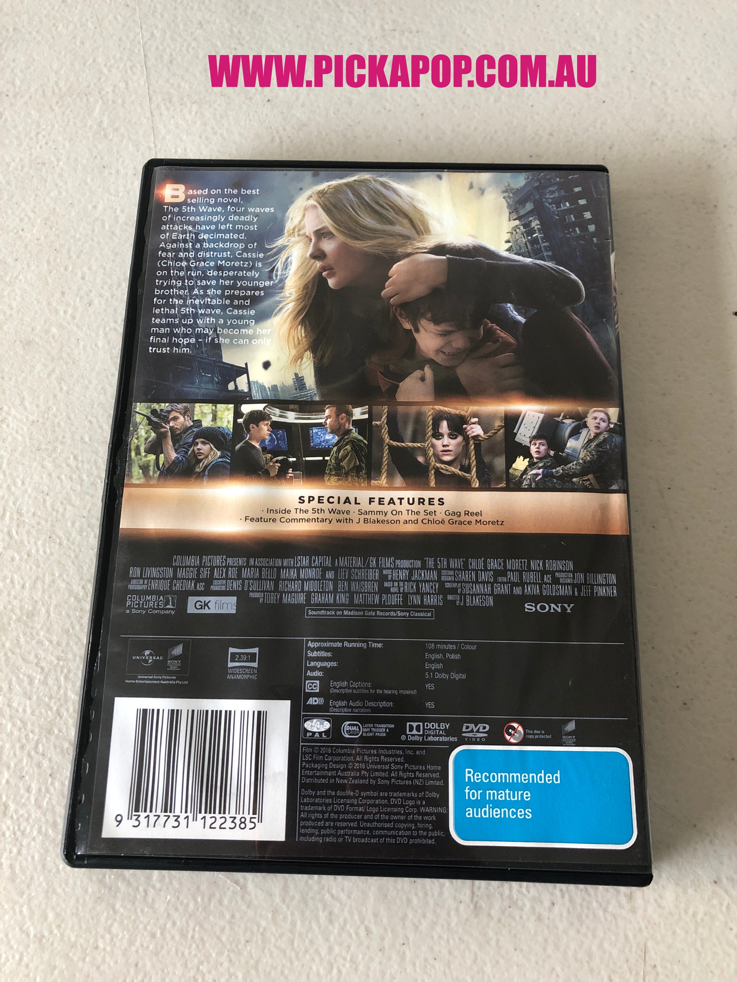 THE 5TH WAVE - PAL Region 4 - DVD Cleaned and Tested