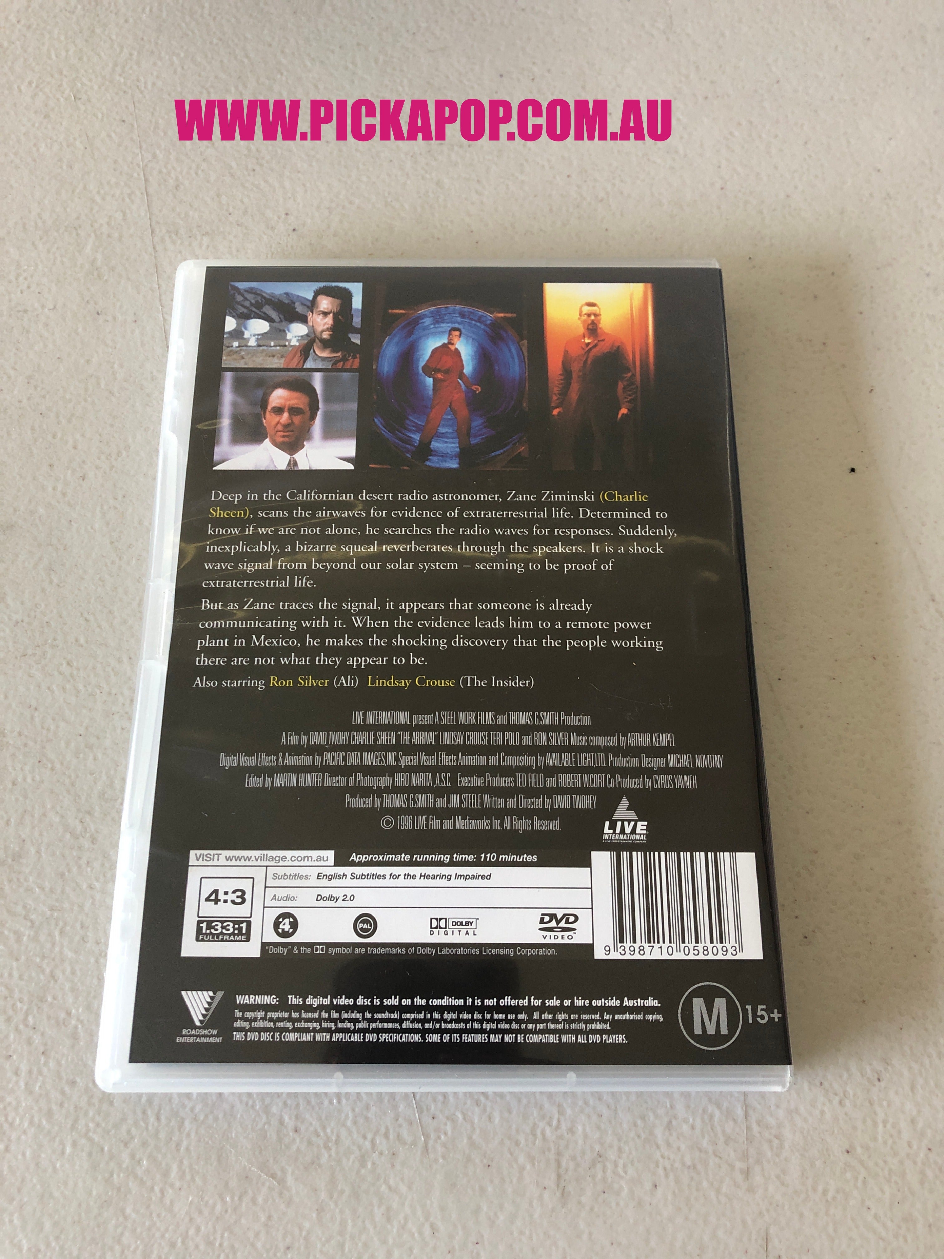 THE ARRIVAL - PAL Region 4 - DVD Cleaned and Tested