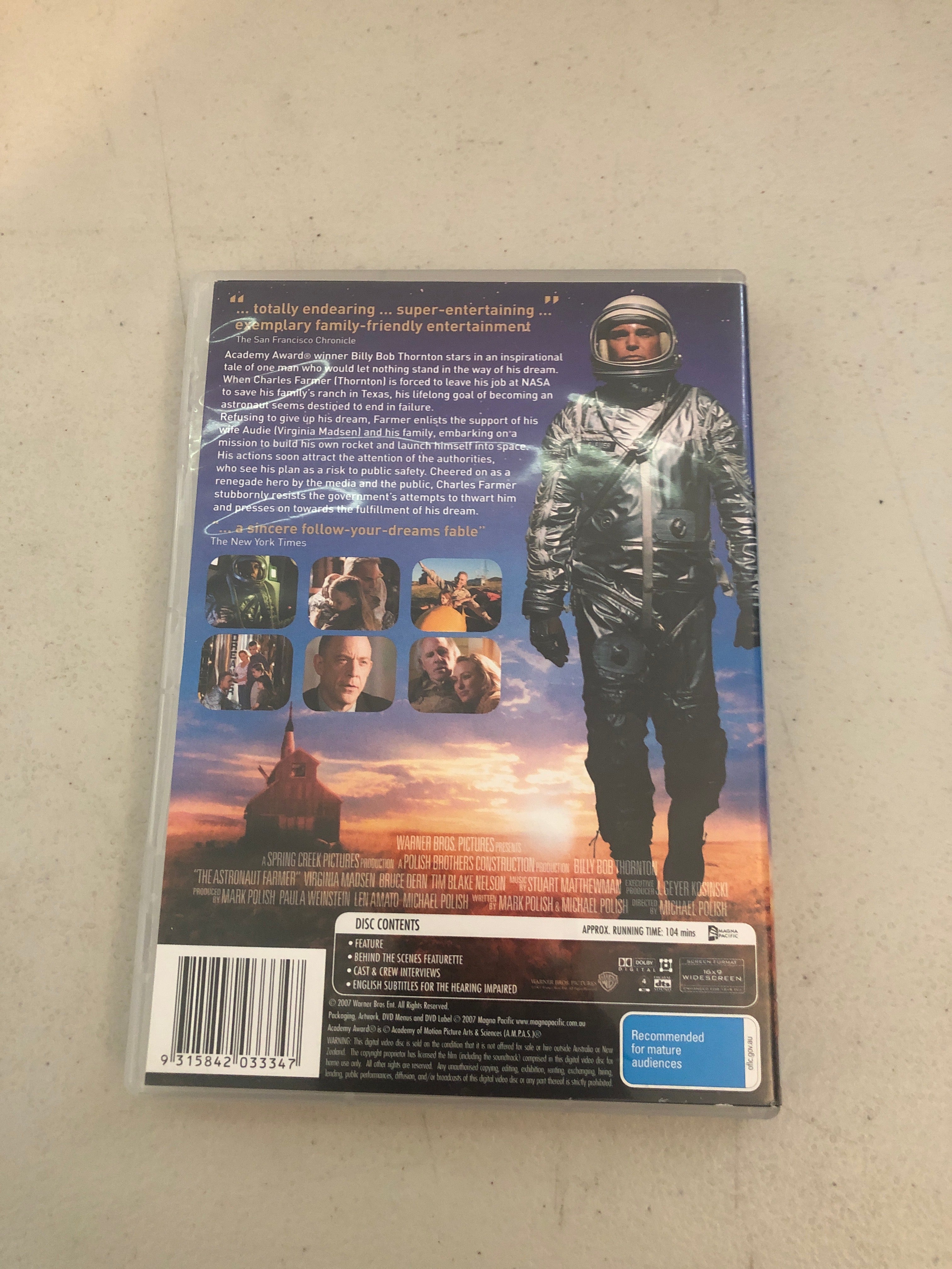 THE ASTRONAUT FARMER - PAL Region 4 - DVD Cleaned and Tested