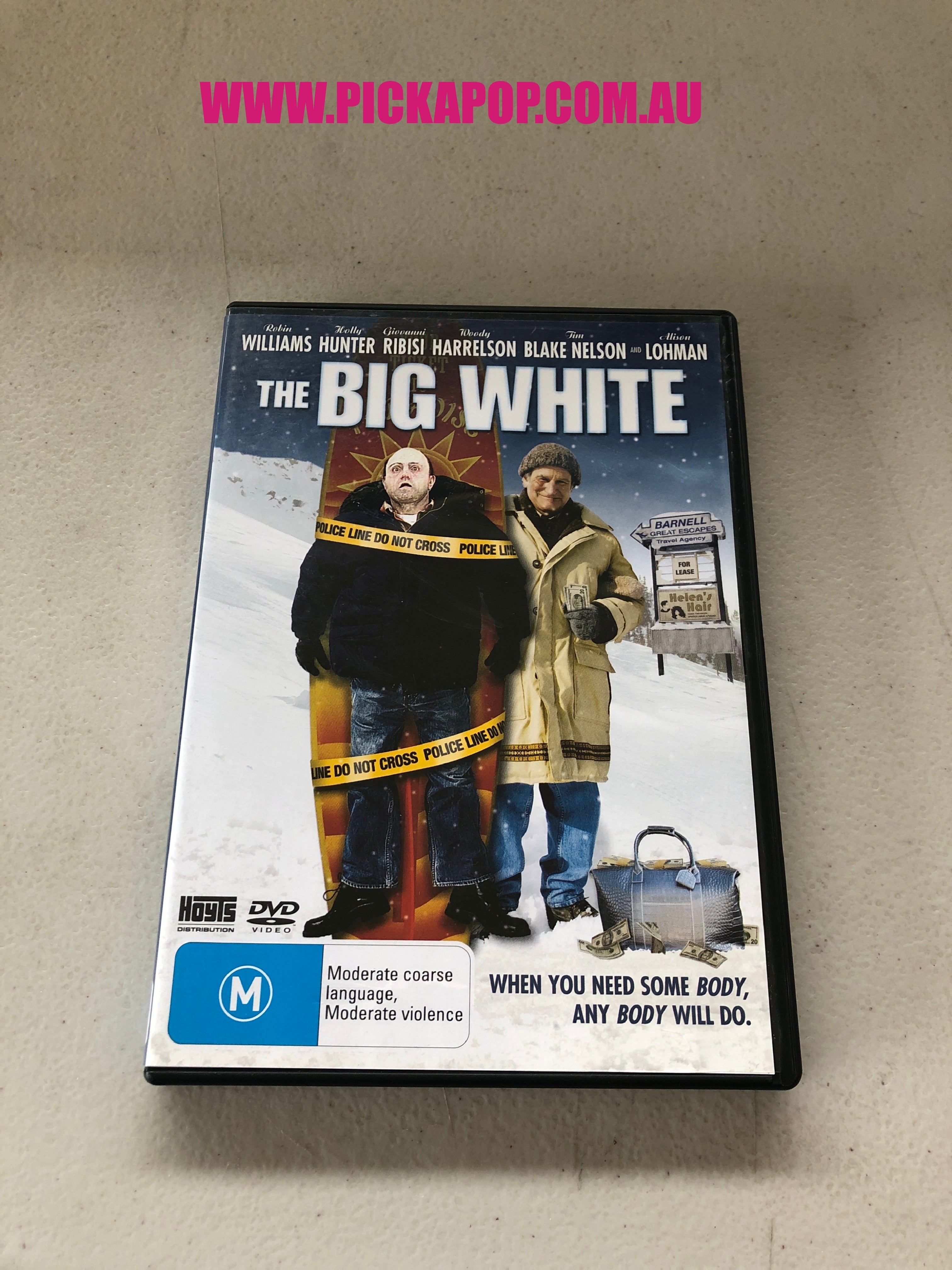 THE BIG WHITE - PAL Region 4 - DVD Cleaned and Tested