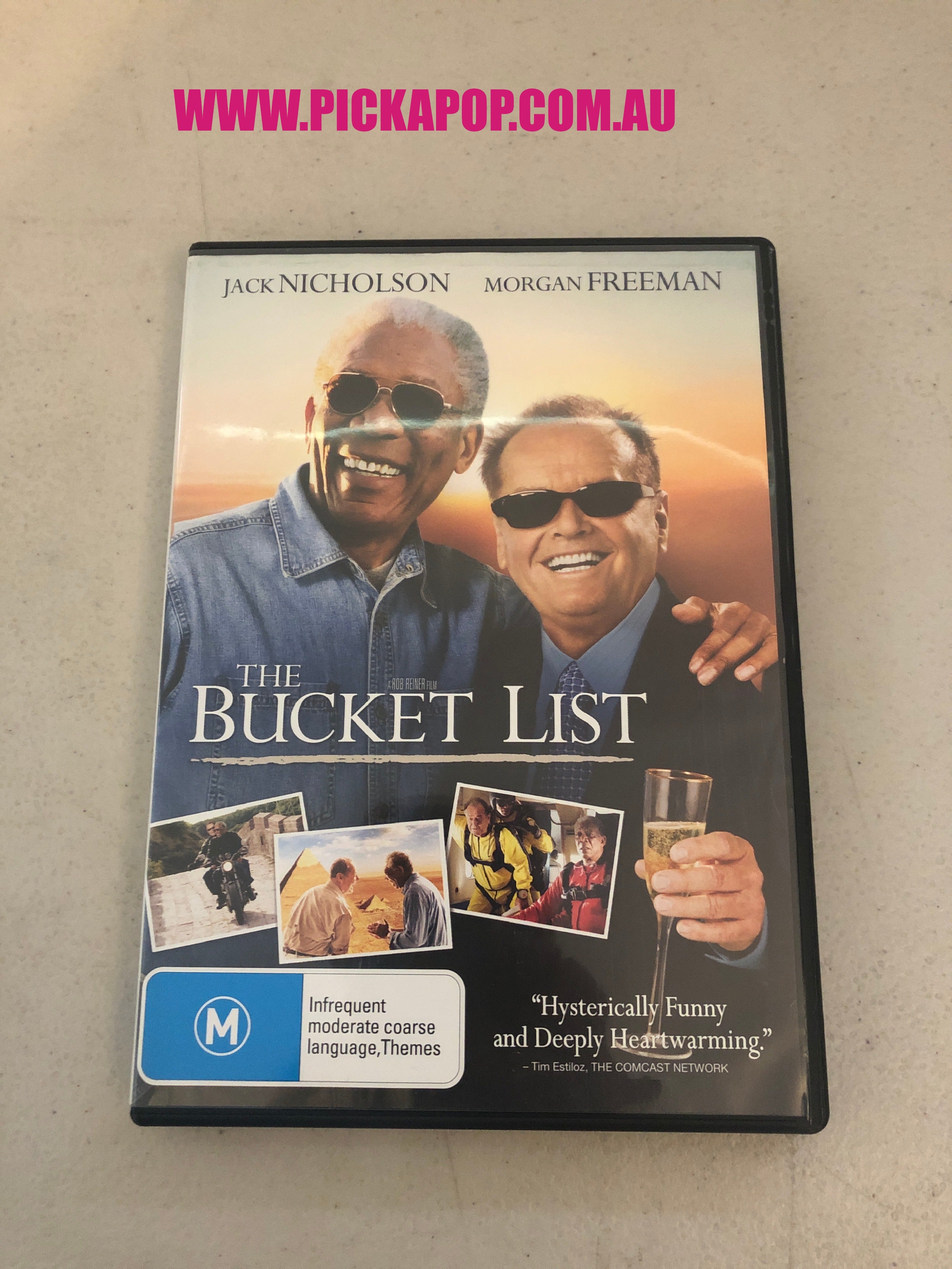 THE BUCKET LIST - PAL Region 4 - DVD Cleaned and Tested