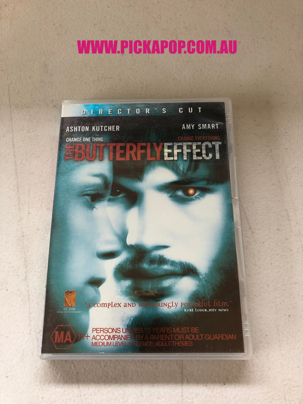 THE BUTTERFLY EFFECT - PAL Region 4 - DVD Cleaned and Tested
