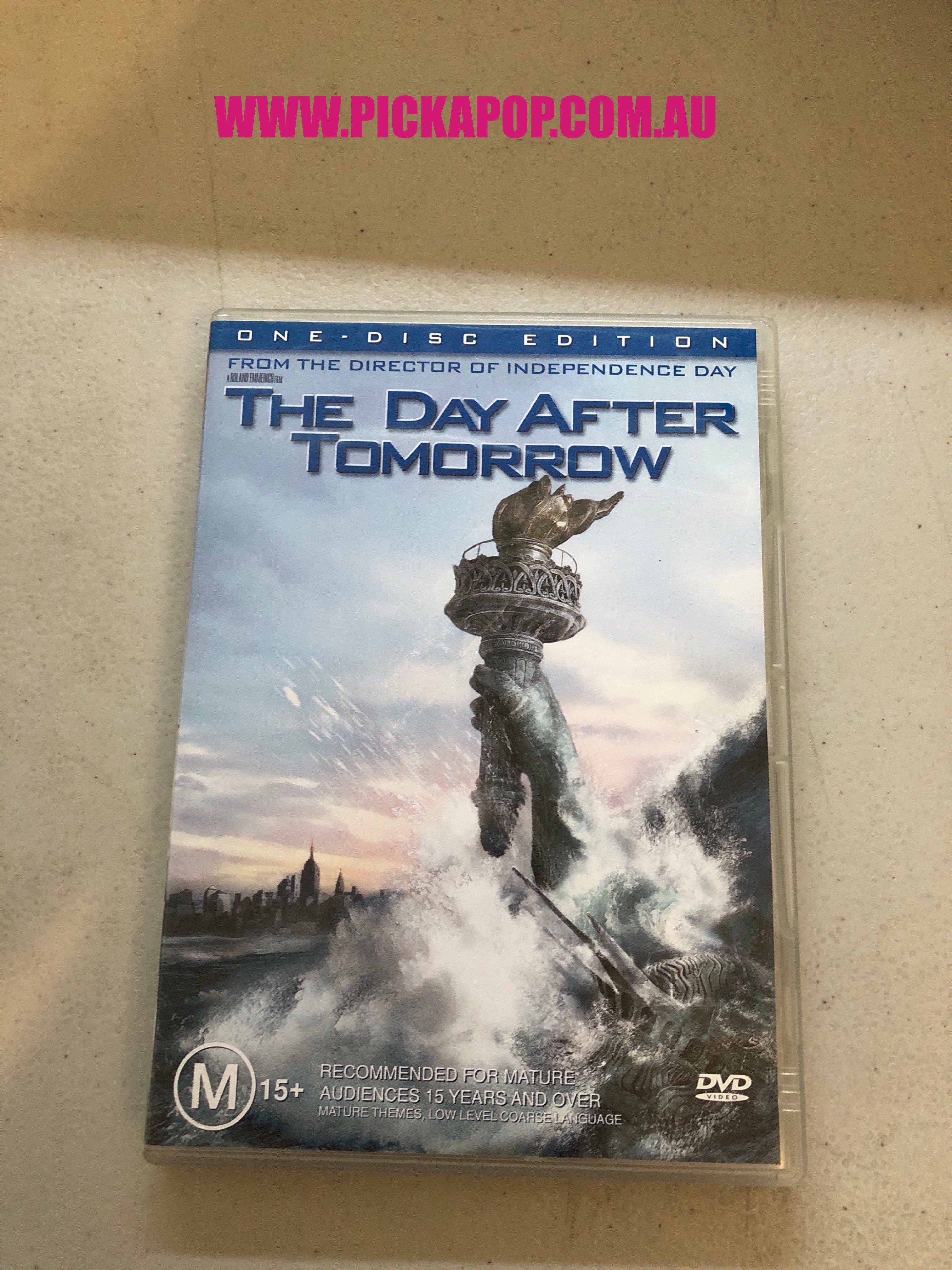 THE DAY AFTER TOMORROW - PAL Region 4 - DVD Cleaned and Tested