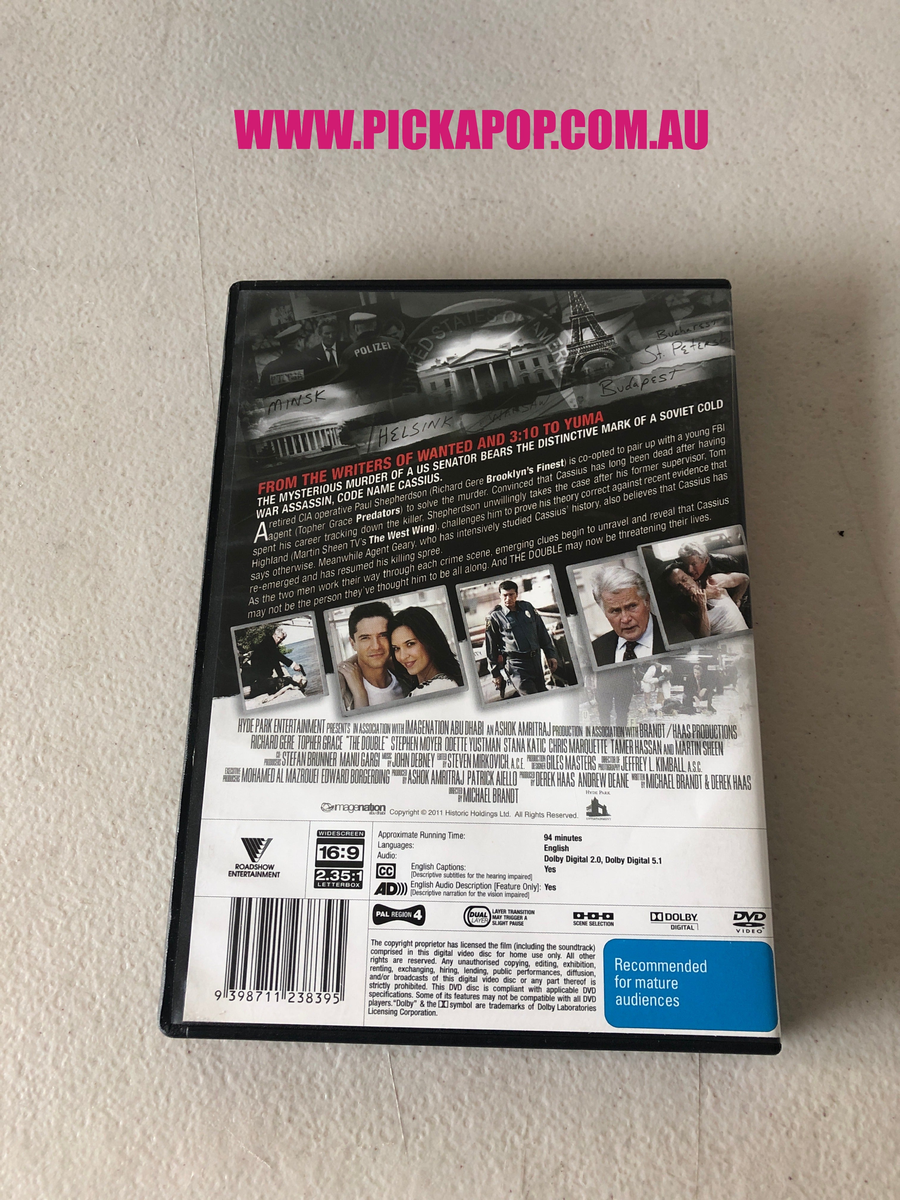 THE DOUBLE - PAL Region 4 - DVD Cleaned and Tested