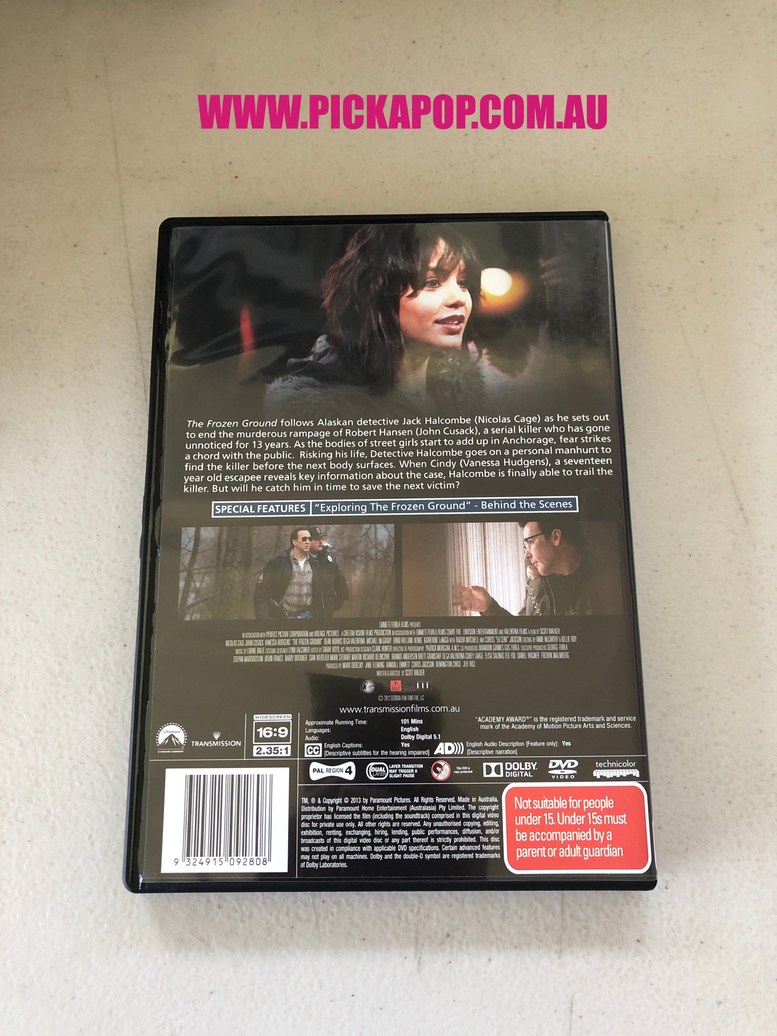 THE FROZEN GROUND - PAL Region 4 - DVD Cleaned and Tested