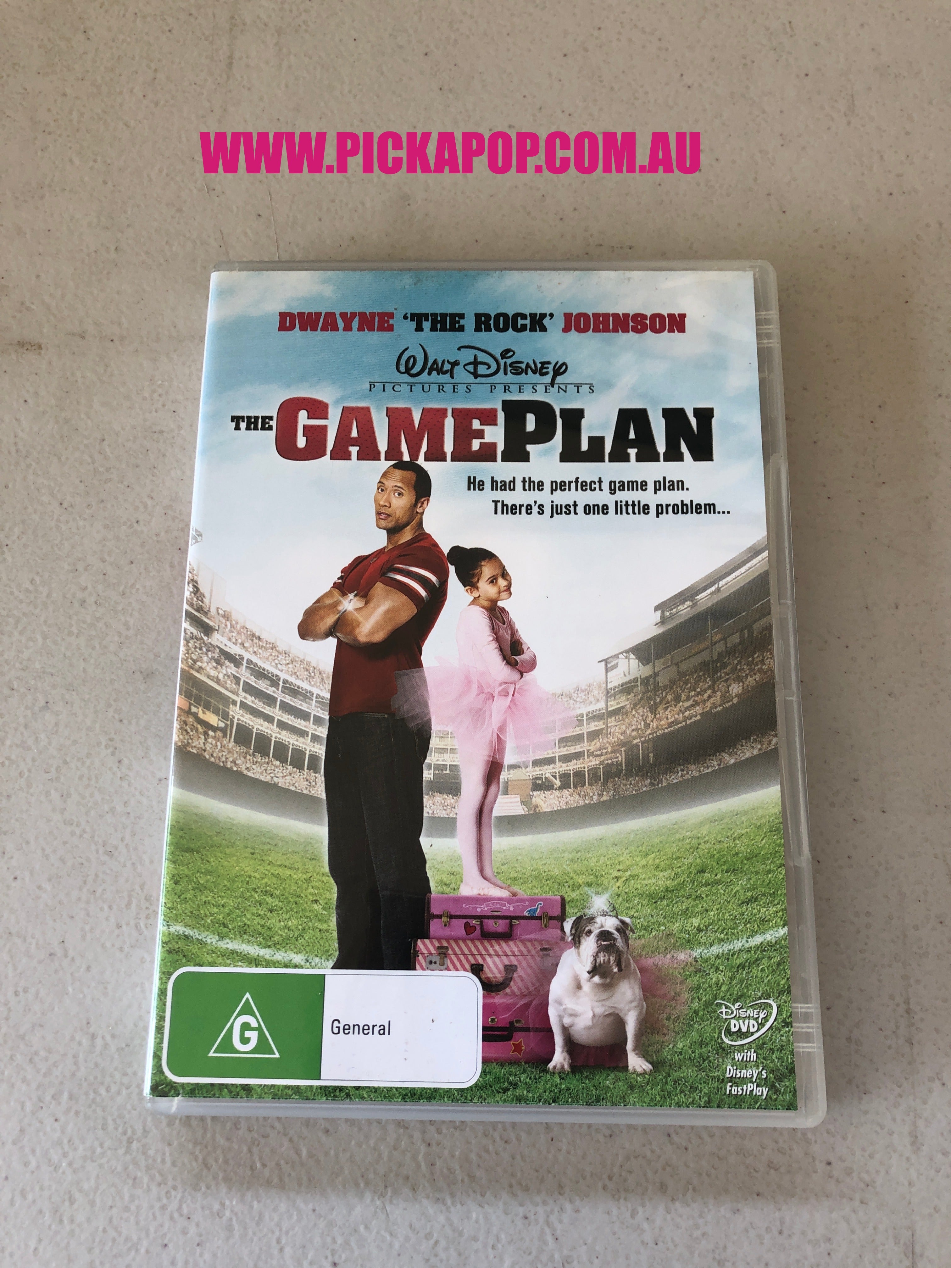 THE GAME PLAN - PAL Region 4 - DVD Cleaned and Tested