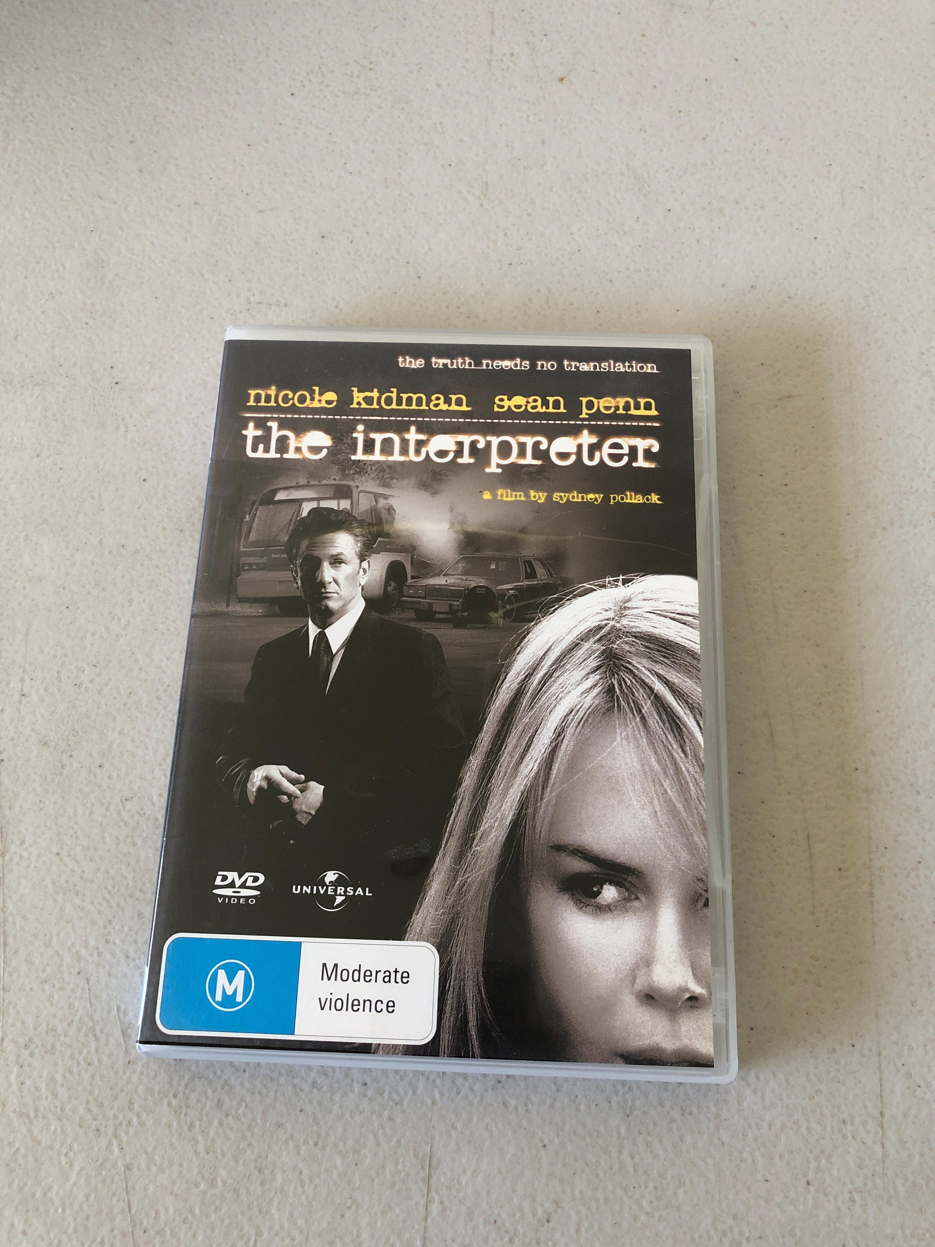THE INTERPRETER - PAL Region 4 - DVD Cleaned and Tested