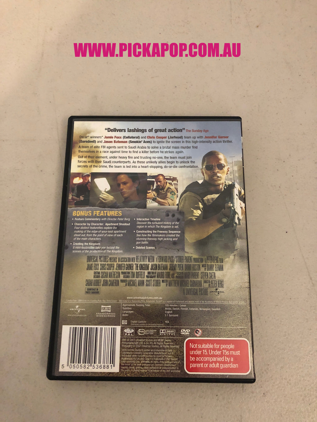 THE KINGDOM - PAL Region 4 - DVD Cleaned and Tested