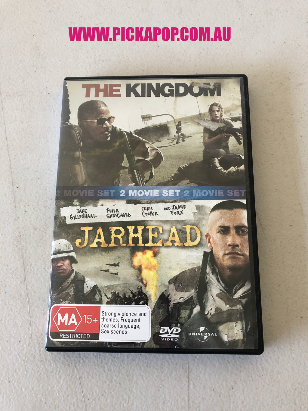 THE KINGDOM AND JARHEAD 2 MOVIE SET - PAL Region 4 - DVD Cleaned and Tested
