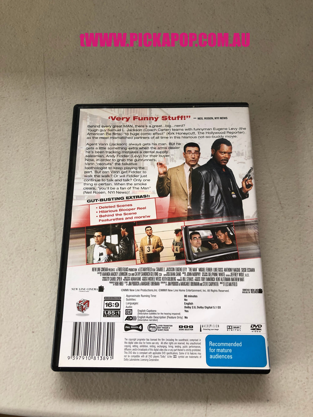 THE MAN -  PAL Region 4 - DVD Cleaned and Tested