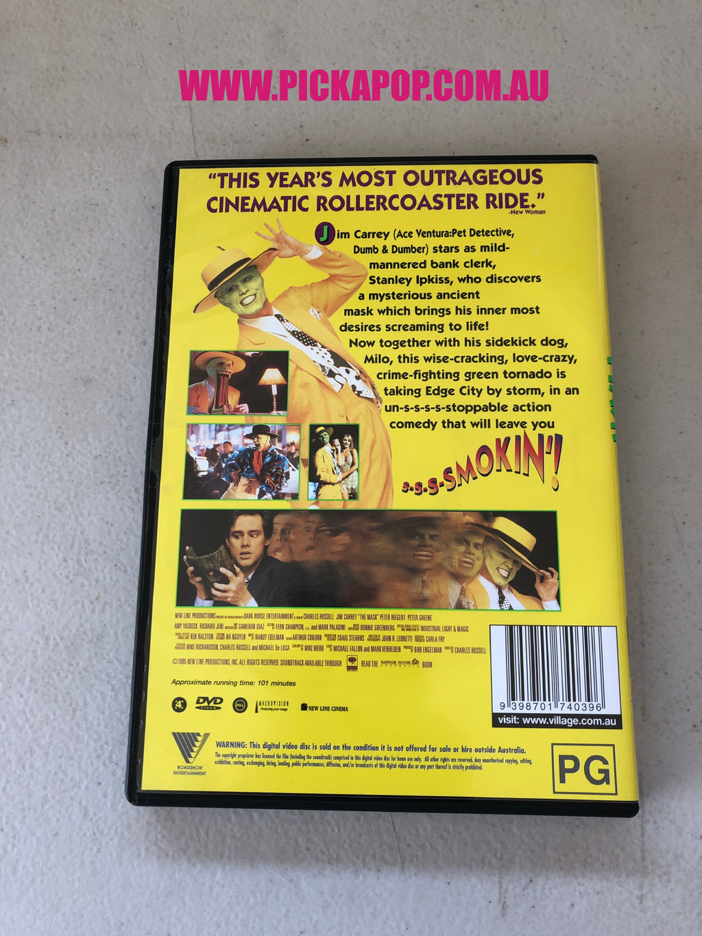 THE MASK - PAL Region 4 - DVD Cleaned and Tested