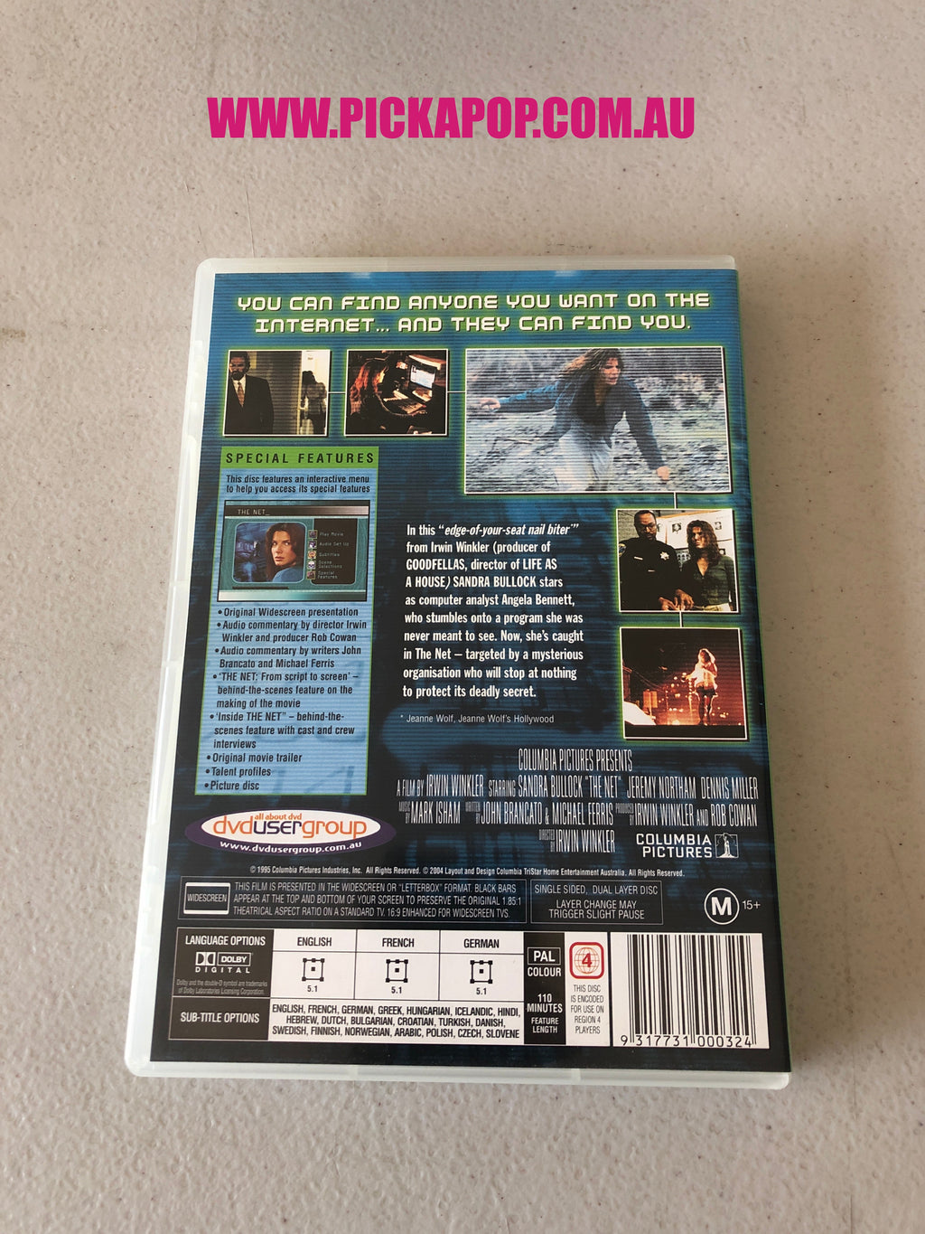 THE NET - PAL Region 4 - DVD Cleaned and Tested