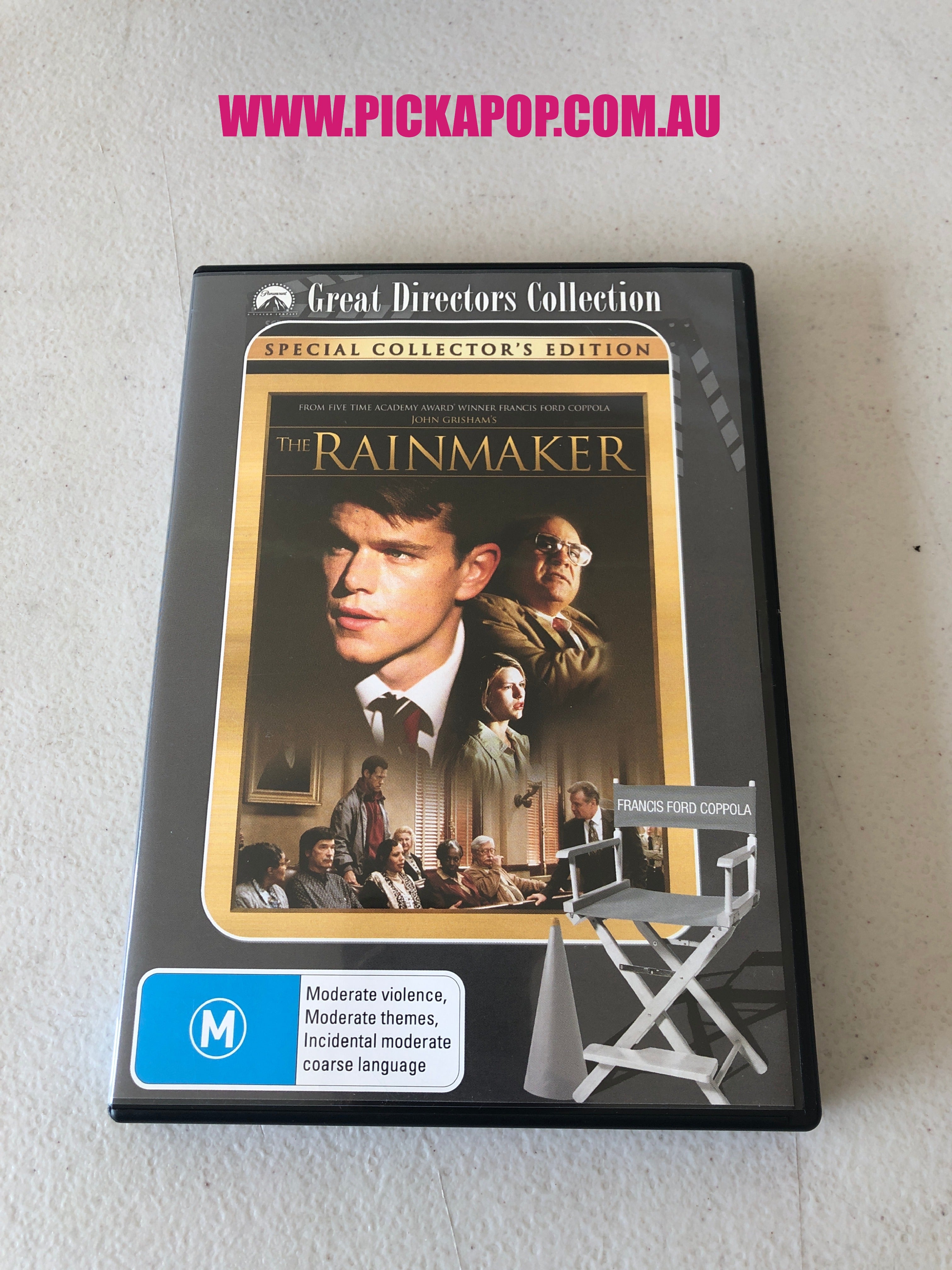 THE RAINMAKER -PAL Region 4 - DVD Cleaned and Tested