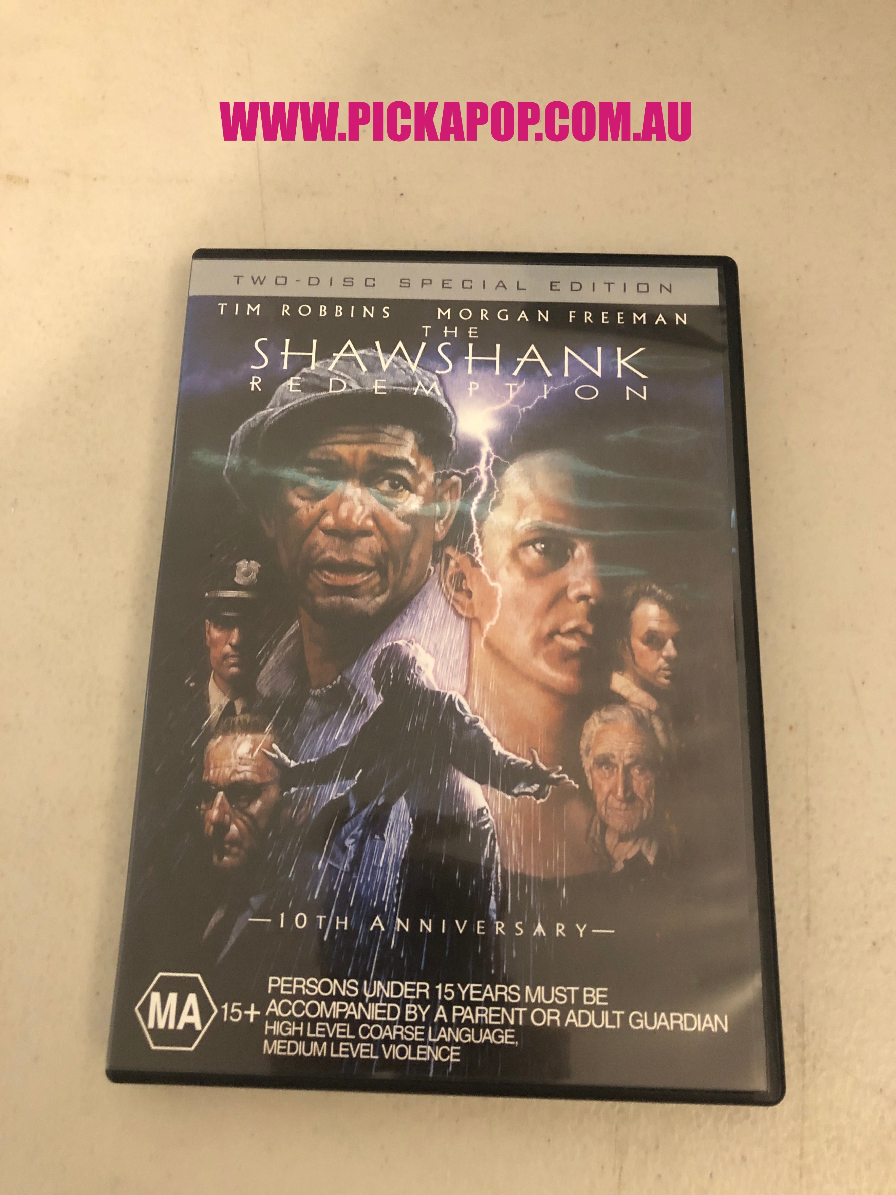 THE SHAWSHANK REDEMPTION - PAL Region 4 - DVD Cleaned and Tested