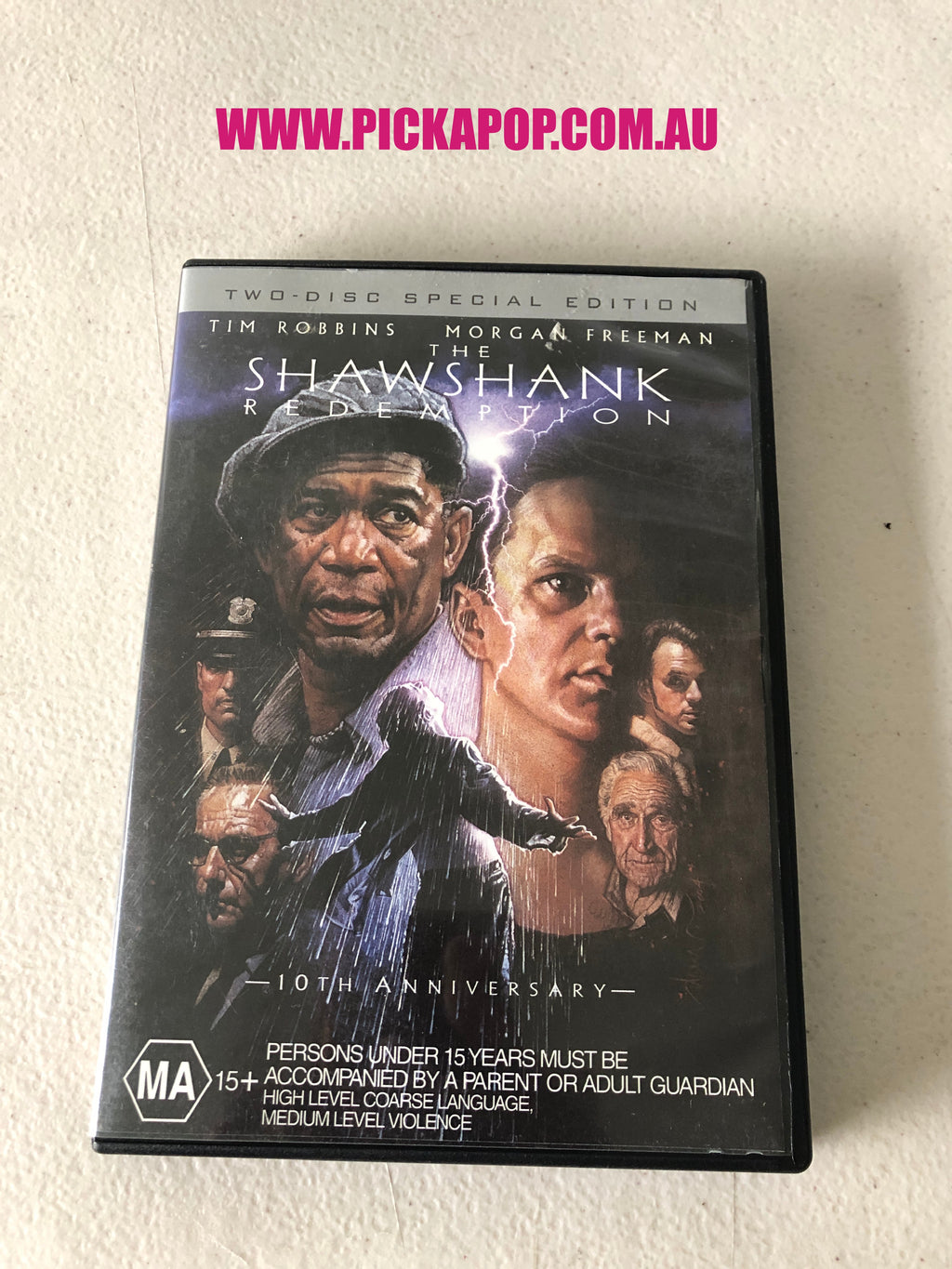 THE SHAWSHANK REDEMPTION - PAL Region 4 - DVD Cleaned and Tested