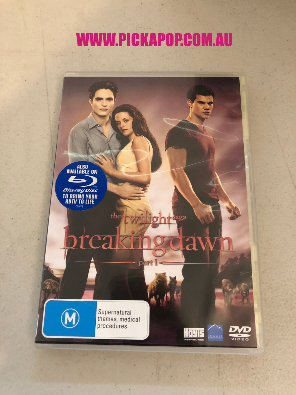 THE TWILIGHT SAGA BREAKING DAWN - PAL Region 4 - DVD Cleaned and Tested