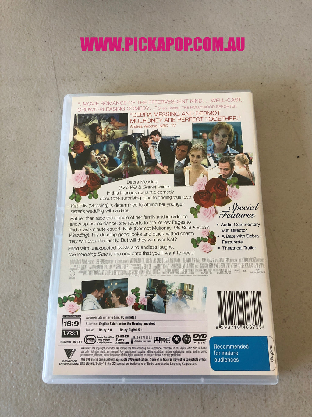 THE WEDDING DATE - PAL Region 4 - DVD Cleaned and Tested
