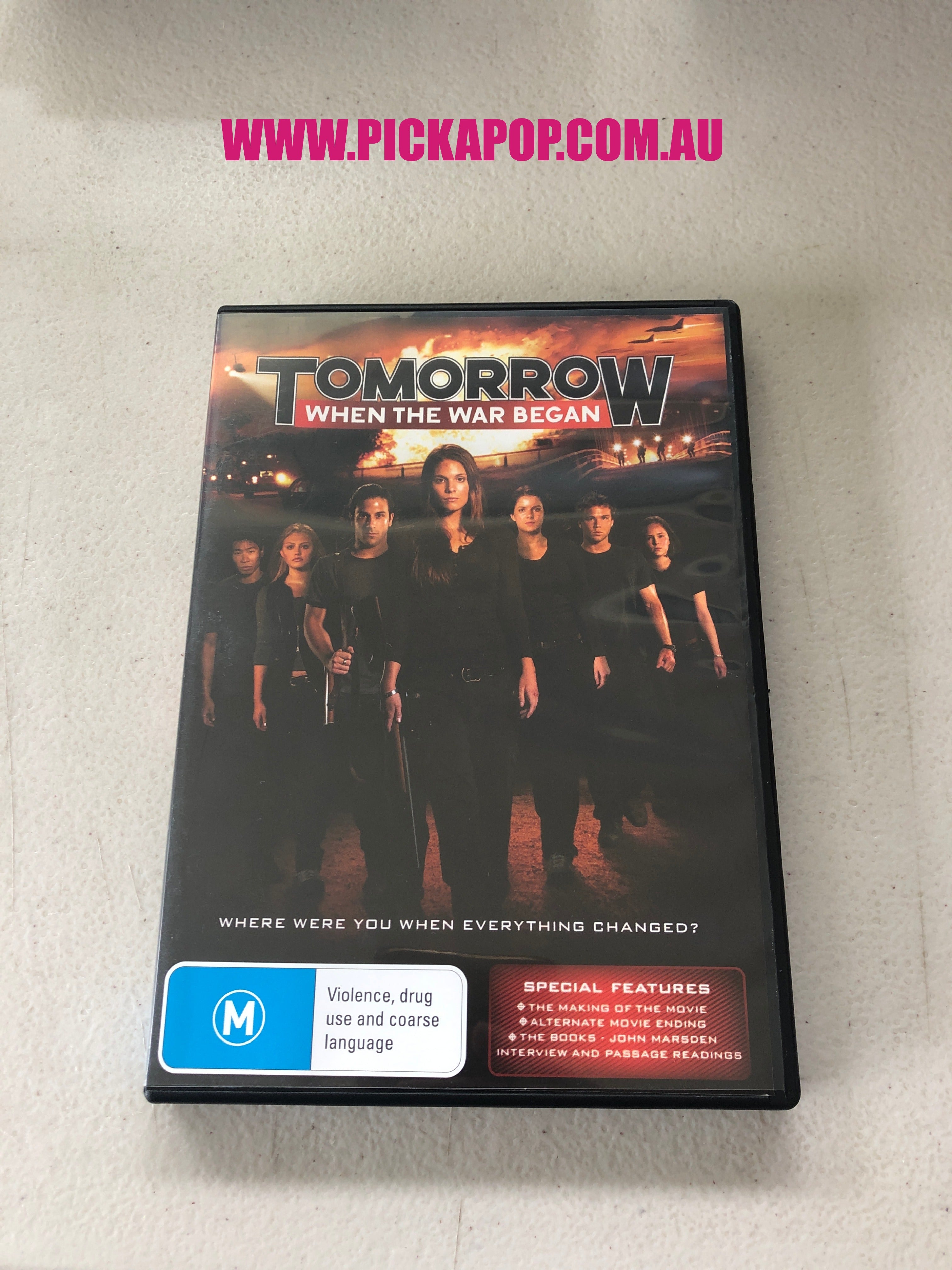 TOMORROW WHEN THE WAR BEGAN - PAL Region 4 - DVD Cleaned and Tested