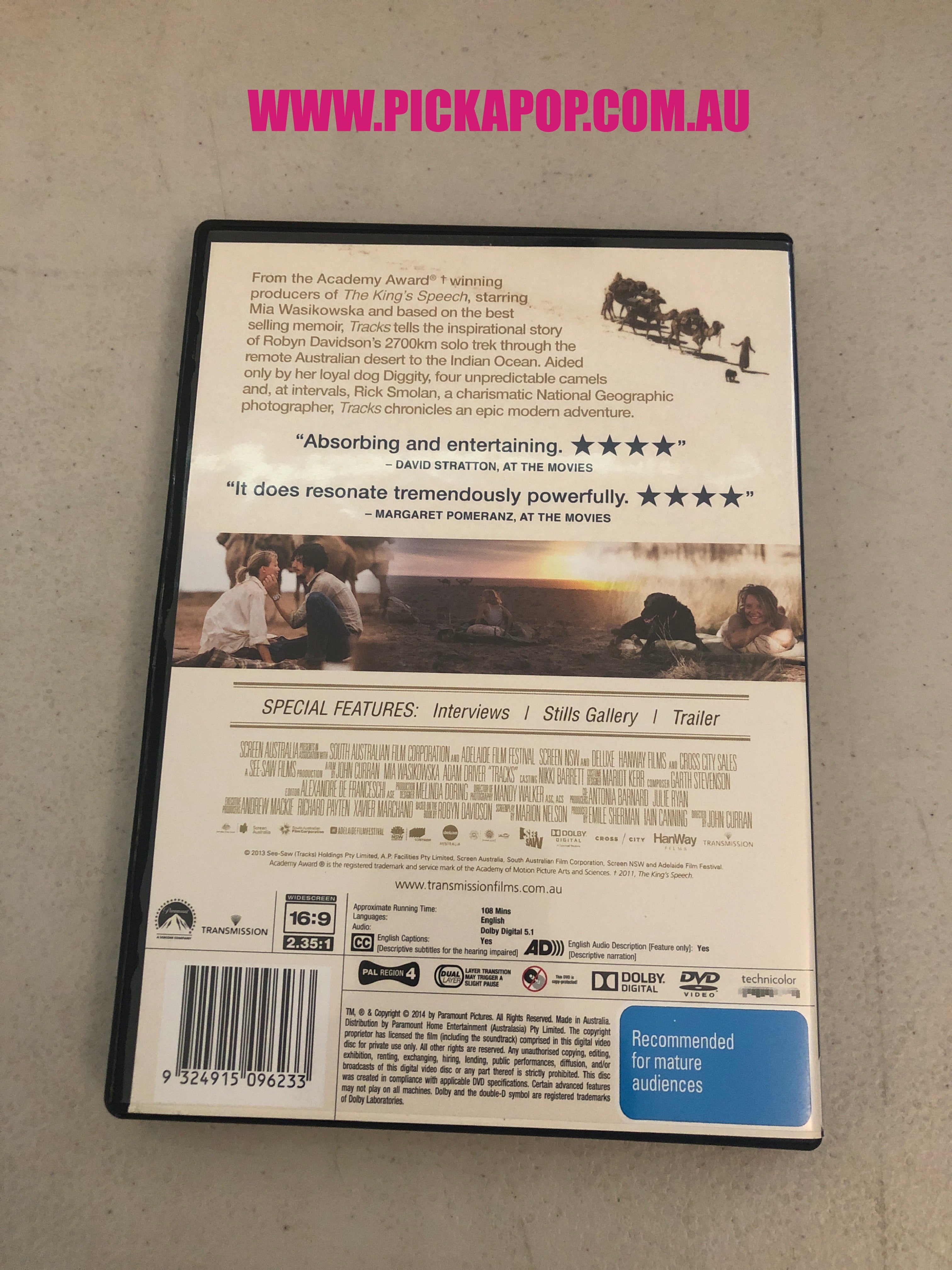 TRACKS - PAL Region 4 - DVD Cleaned and Tested