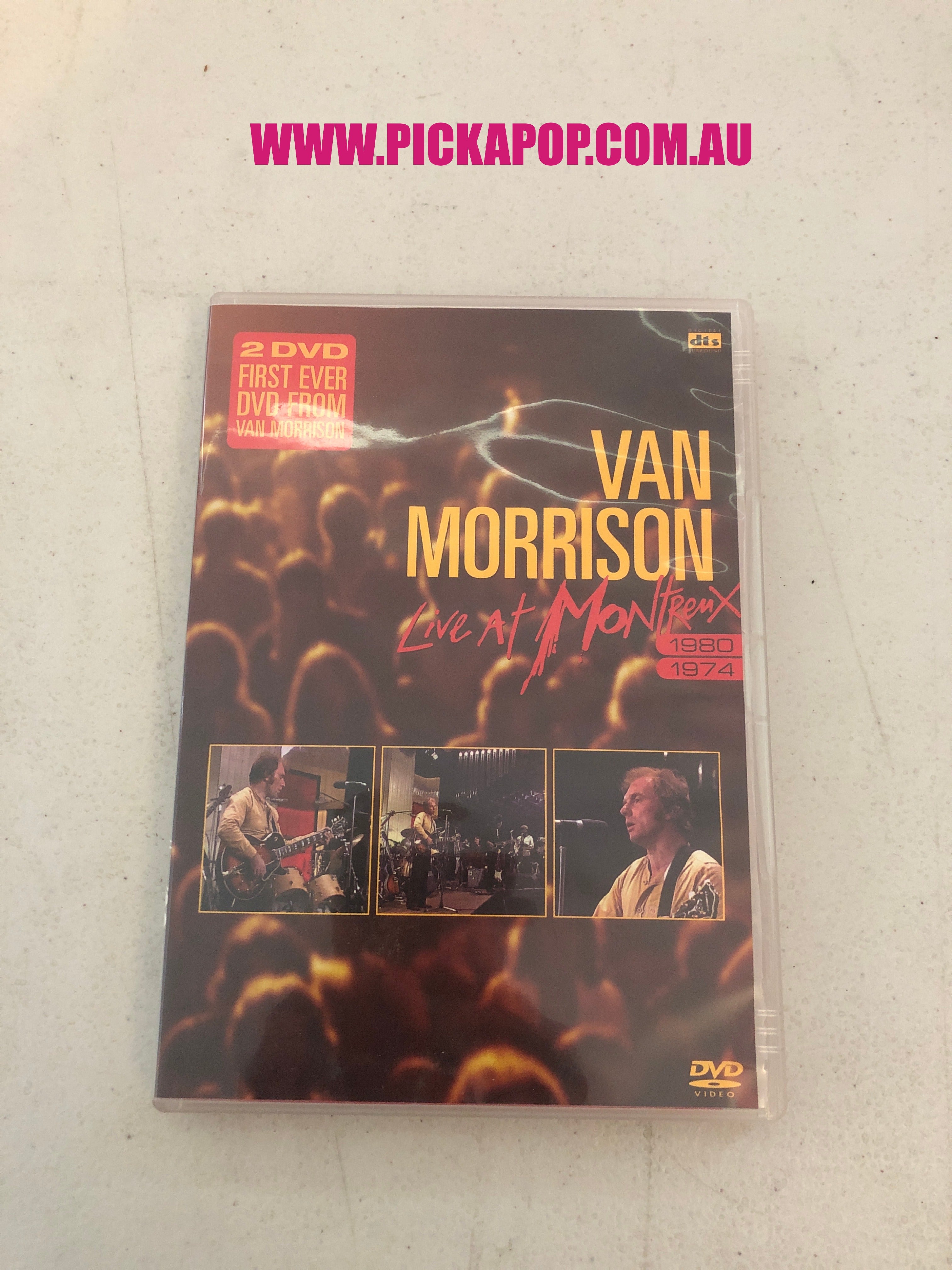 VAN MORRISON LIVE AT MONTEAX  2 DVD'S - PAL Region 4 - DVD Cleaned and Tested