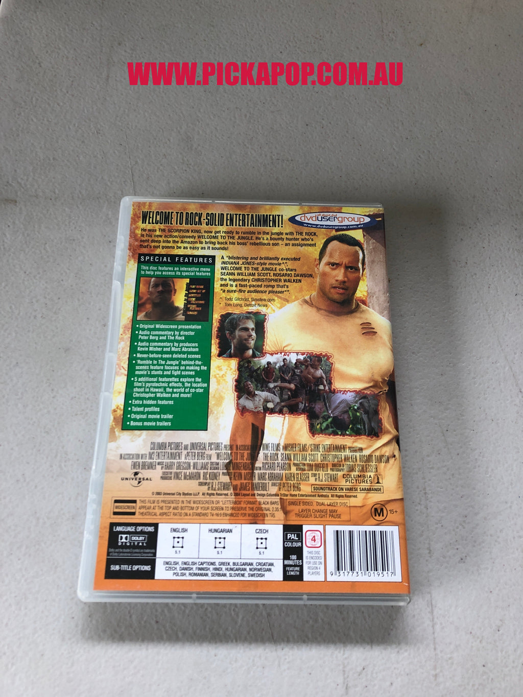 WELCOME TO THE JUNGLE - PAL Region 4 - DVD Cleaned and Tested
