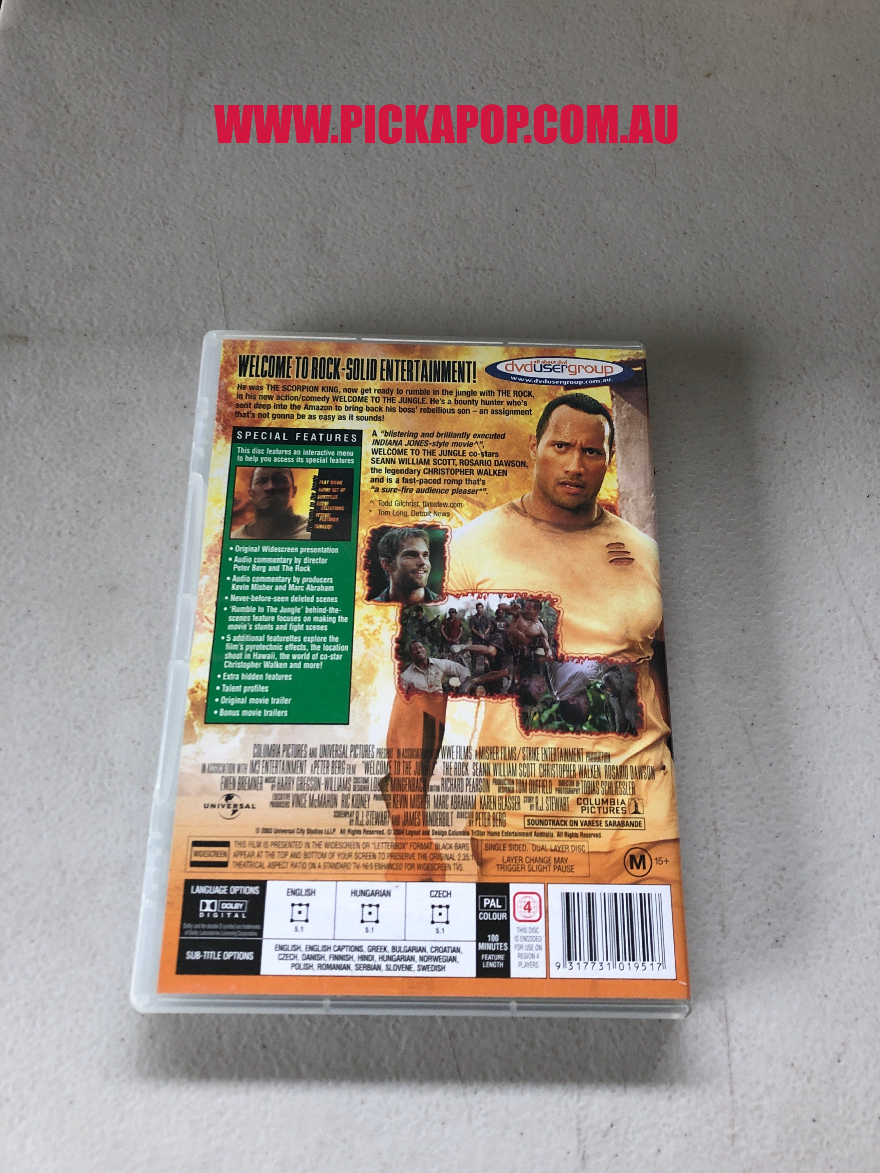 WELCOME TO THE JUNGLE - PAL Region 4 - DVD Cleaned and Tested