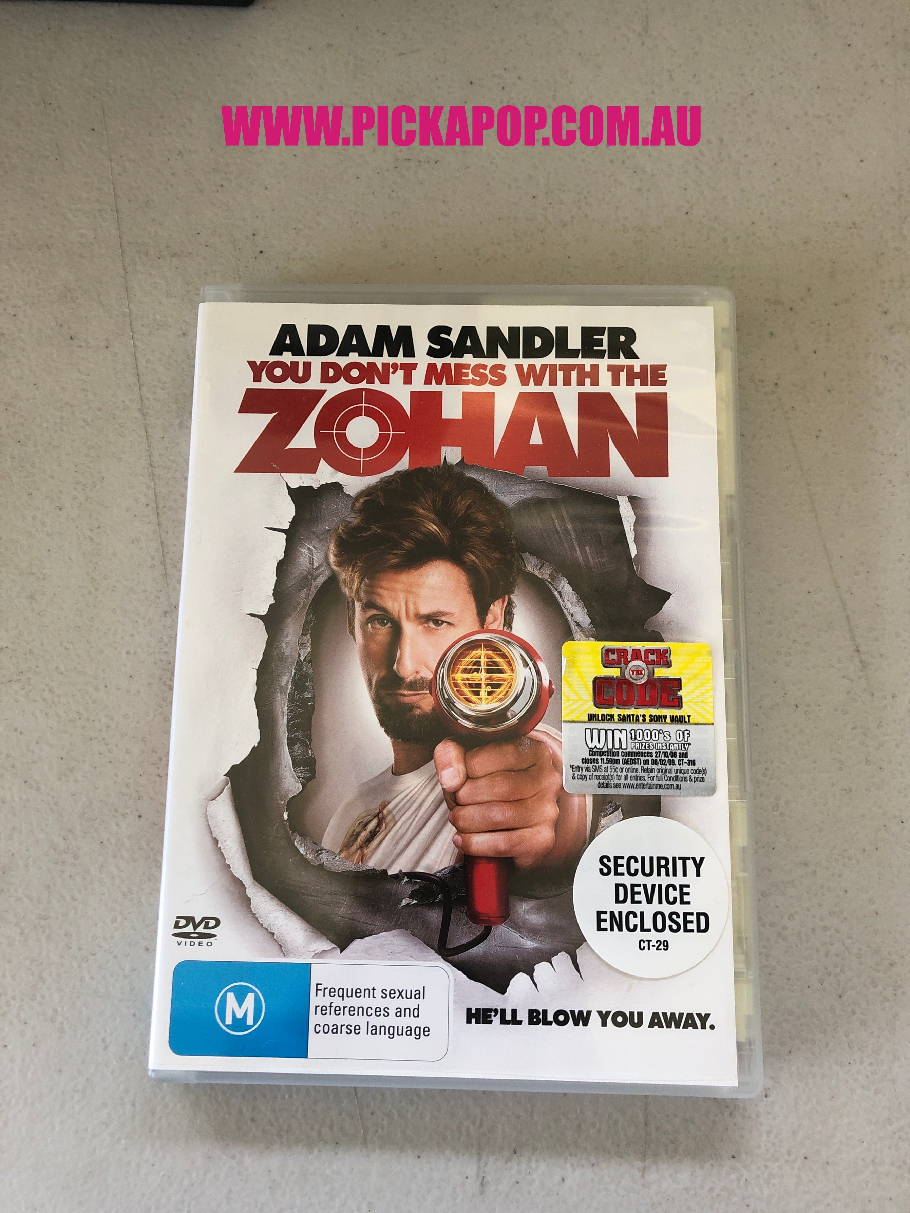 YOU DON'T MESS WITH THE ZOHAN - PAL Region 4 - DVD Cleaned and Tested