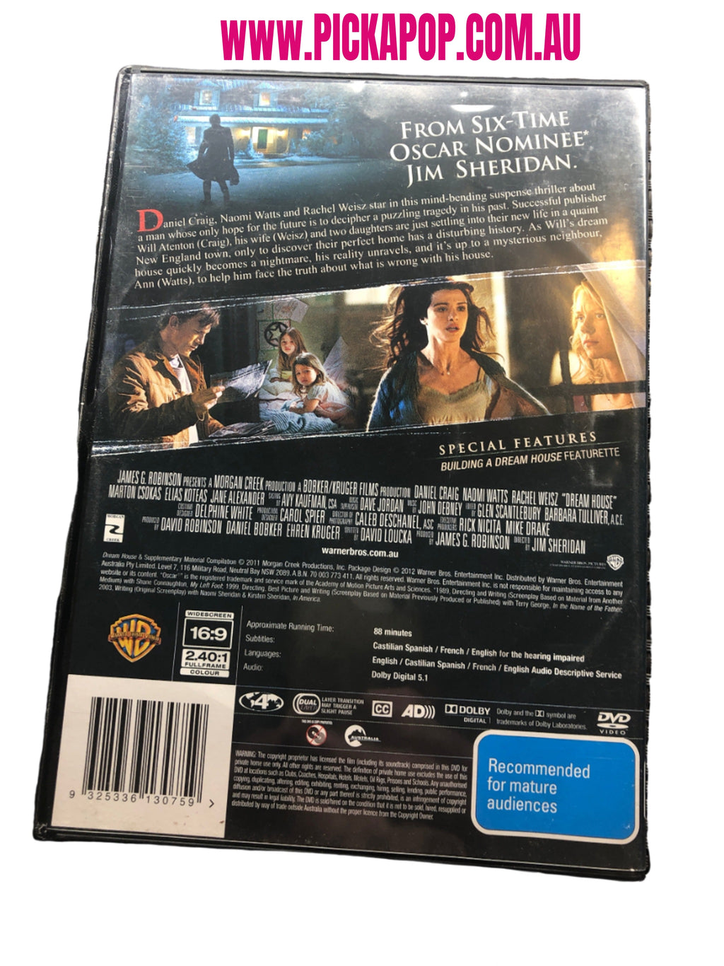 DREAM HOUSE - (PAL Region 4) DVD Cleaned and Tested