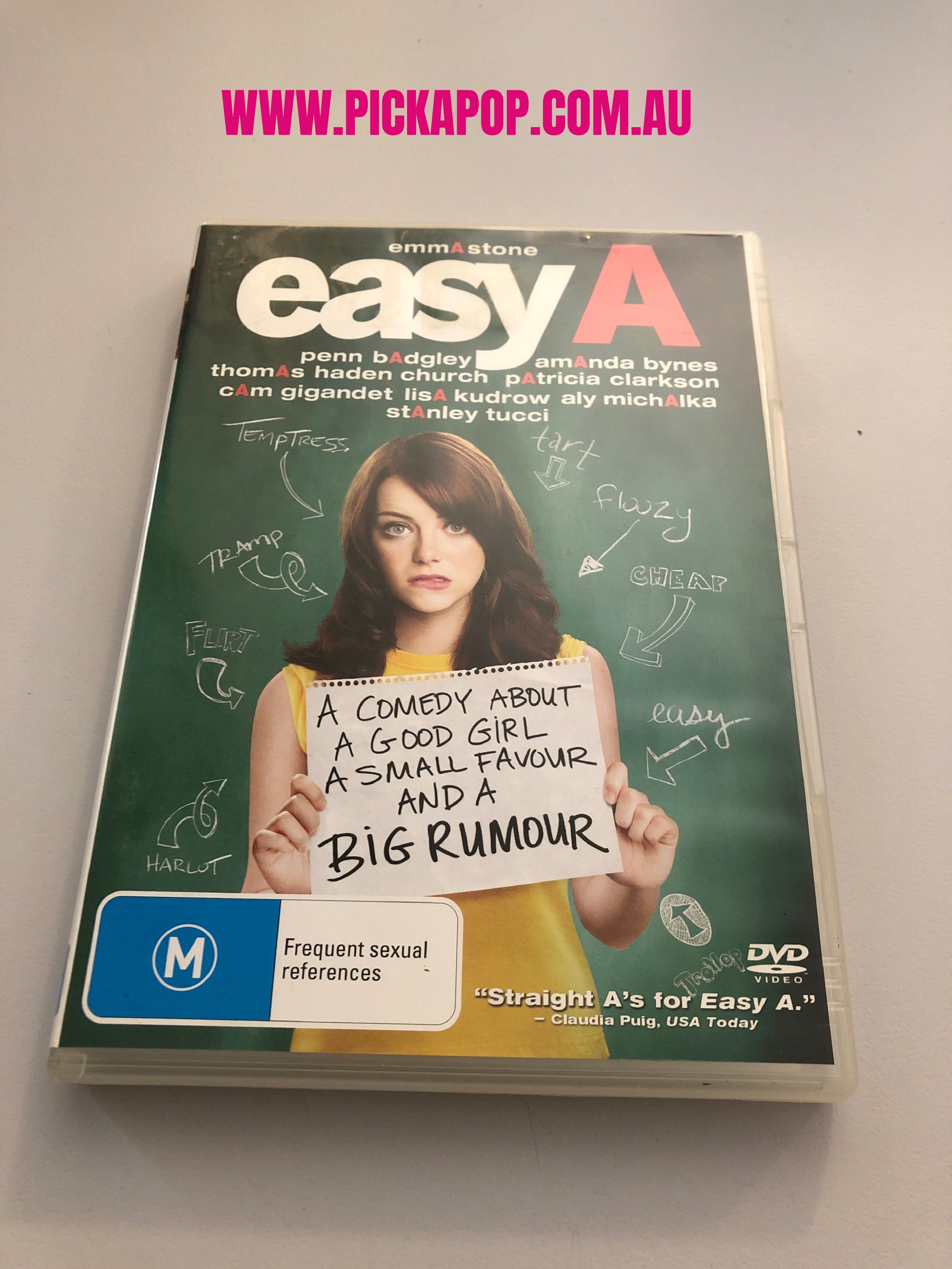 EASY A - (PAL Region 4) DVD Cleaned and Tested