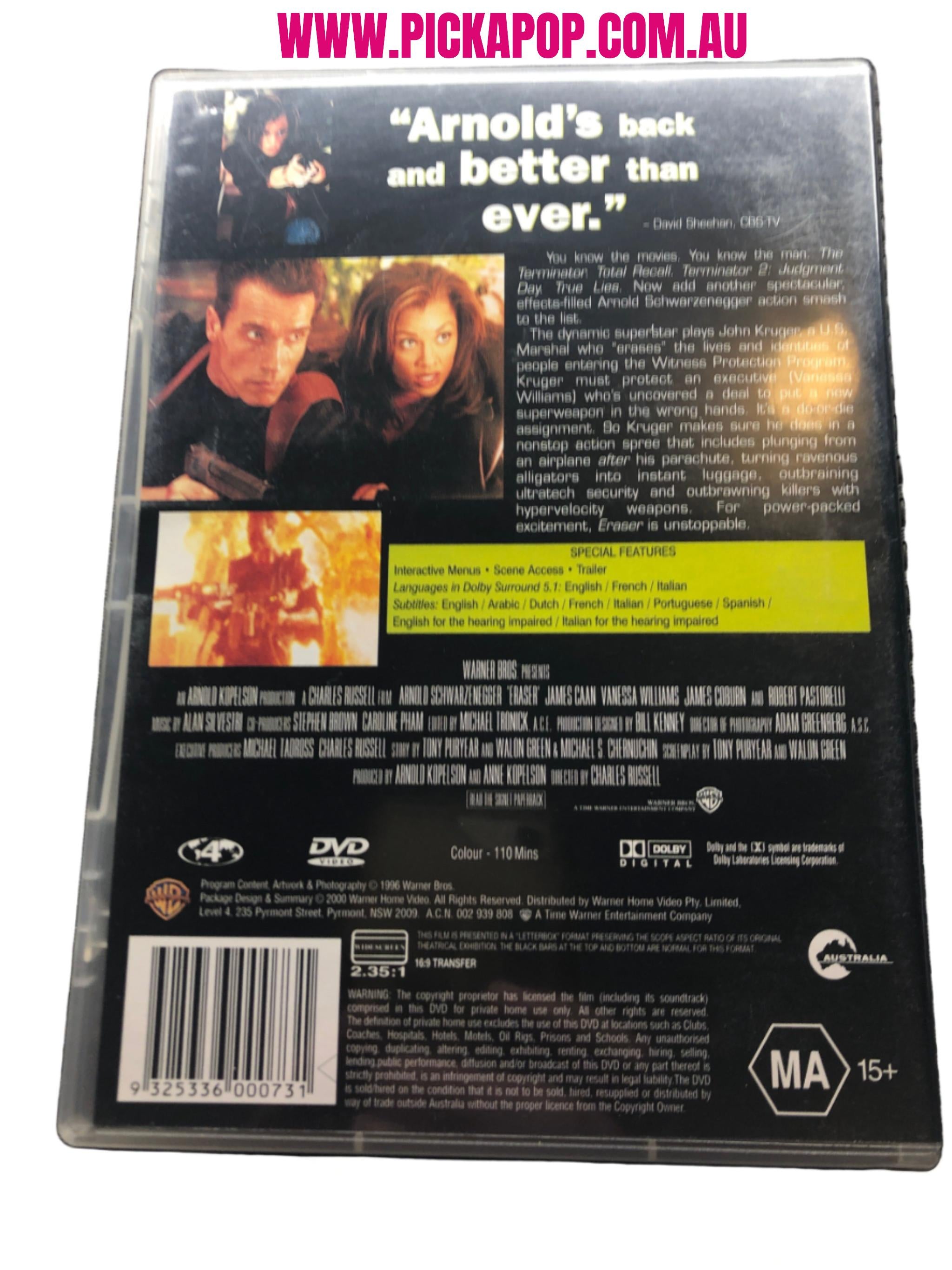 ERASER - (PAL Region 4) DVD Cleaned & Tested