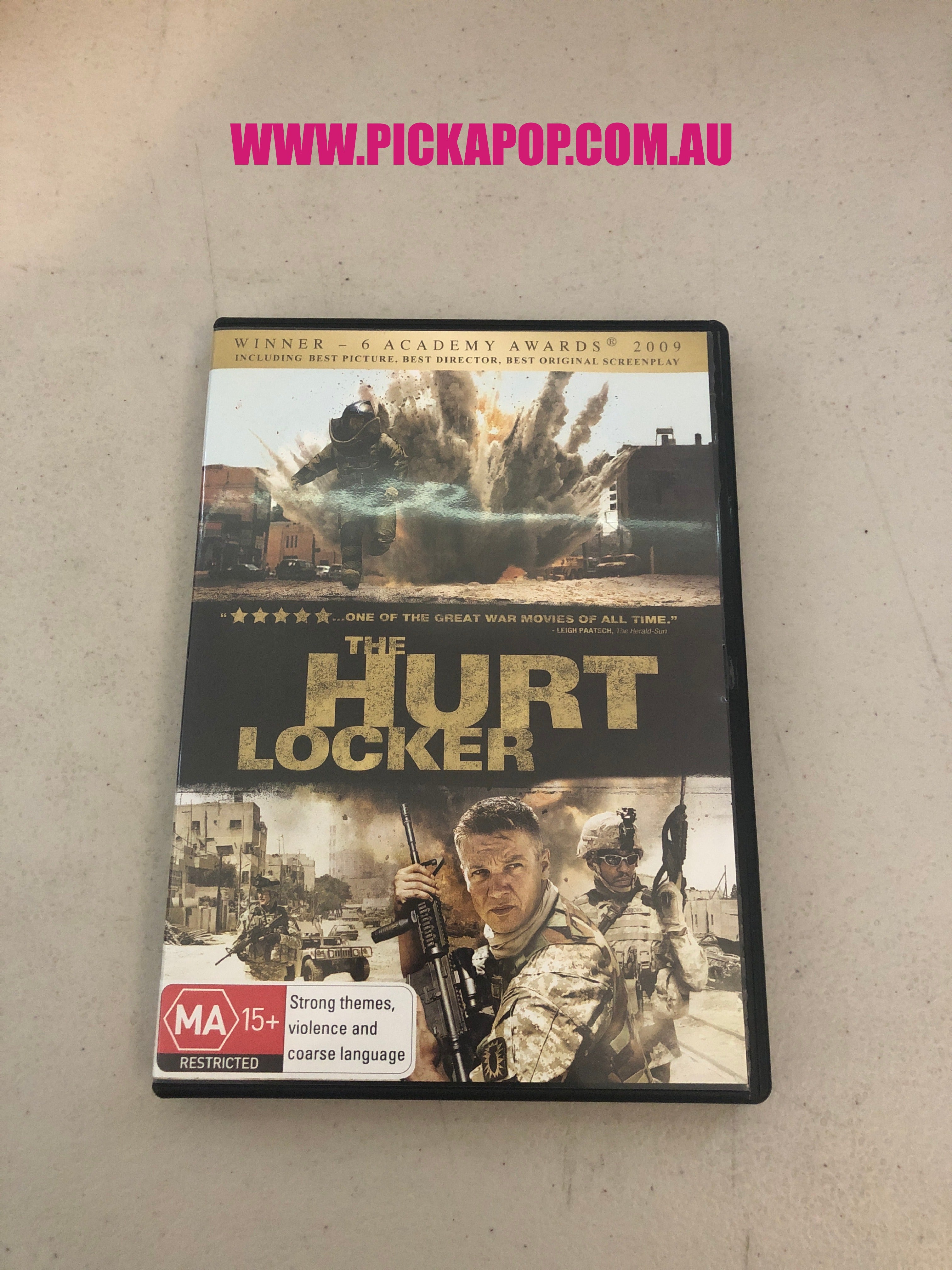 THE HURT LOCKER,PAL Region 4 - DVD Cleaned and Tested