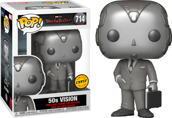 Funko Pop Vinyl - "CHASE" - #714 - VISION 50`S - Wanda Vision - CHASE VARIANT